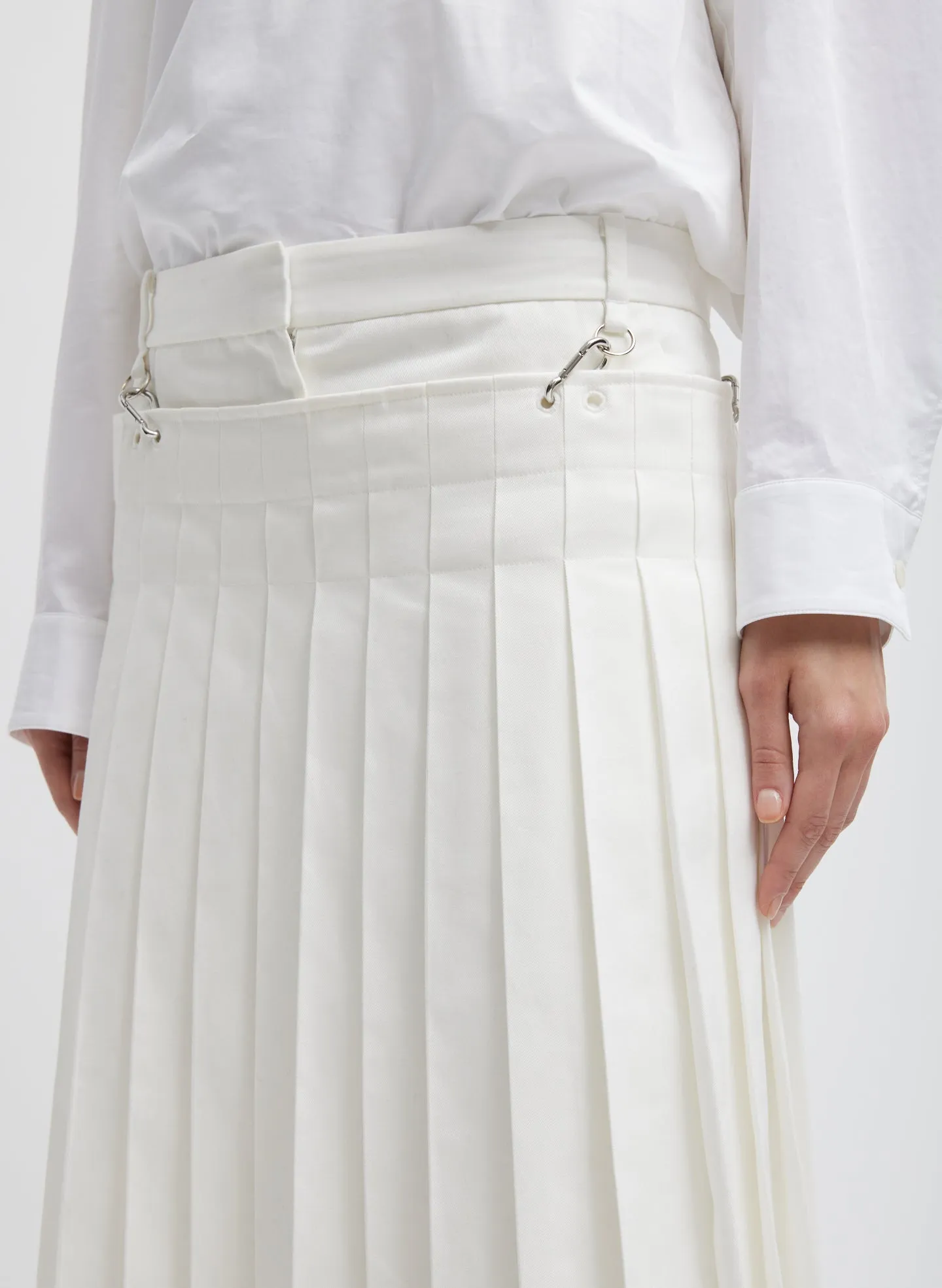 Chino Convertible Pleated Skirt sold by Tibi product image thumbnail 5