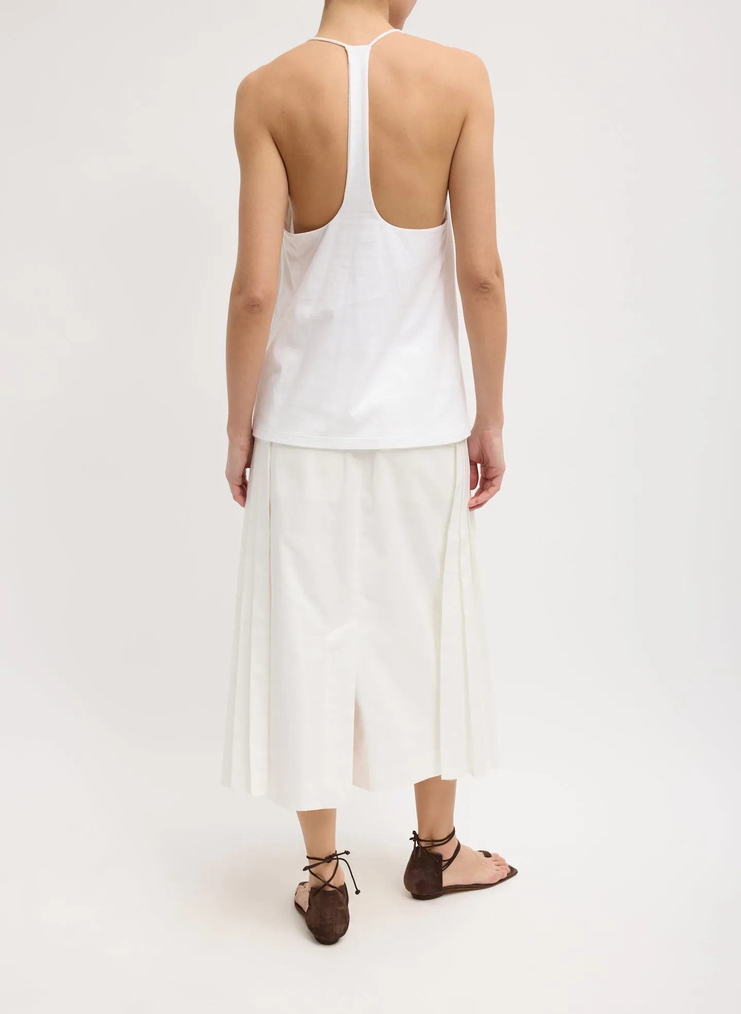 Chino Convertible Pleated Skirt sold by Tibi product image thumbnail 3