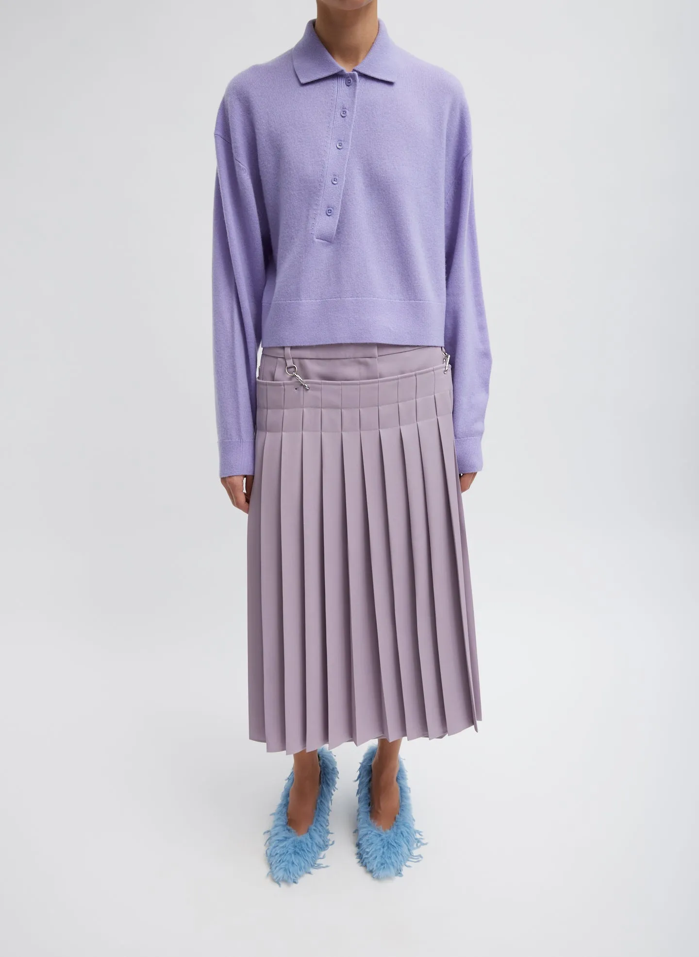 Grain De Poudre Convertible Pleated Skirt sold by Tibi