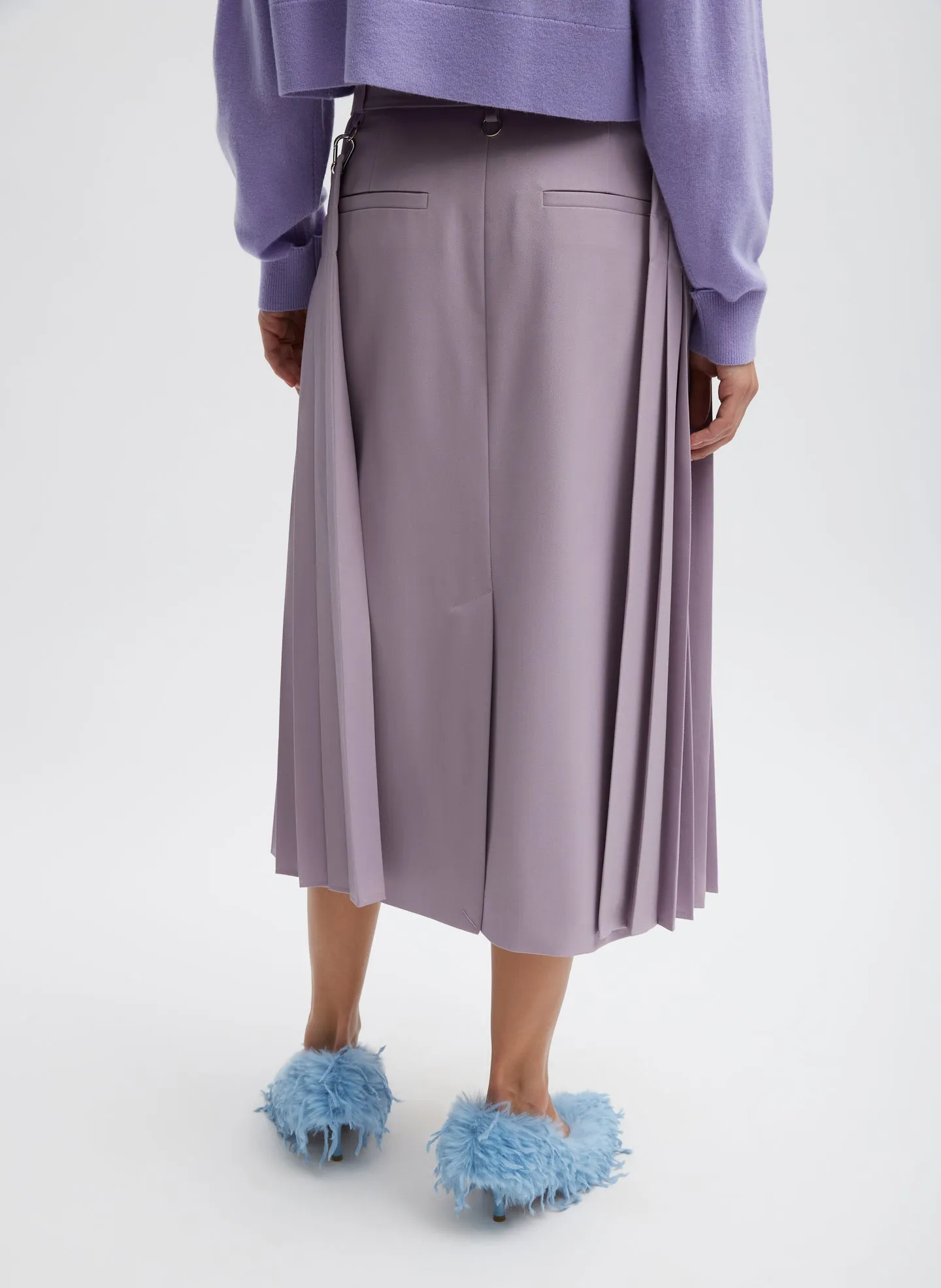 Grain De Poudre Convertible Pleated Skirt sold by Tibi product image thumbnail 3