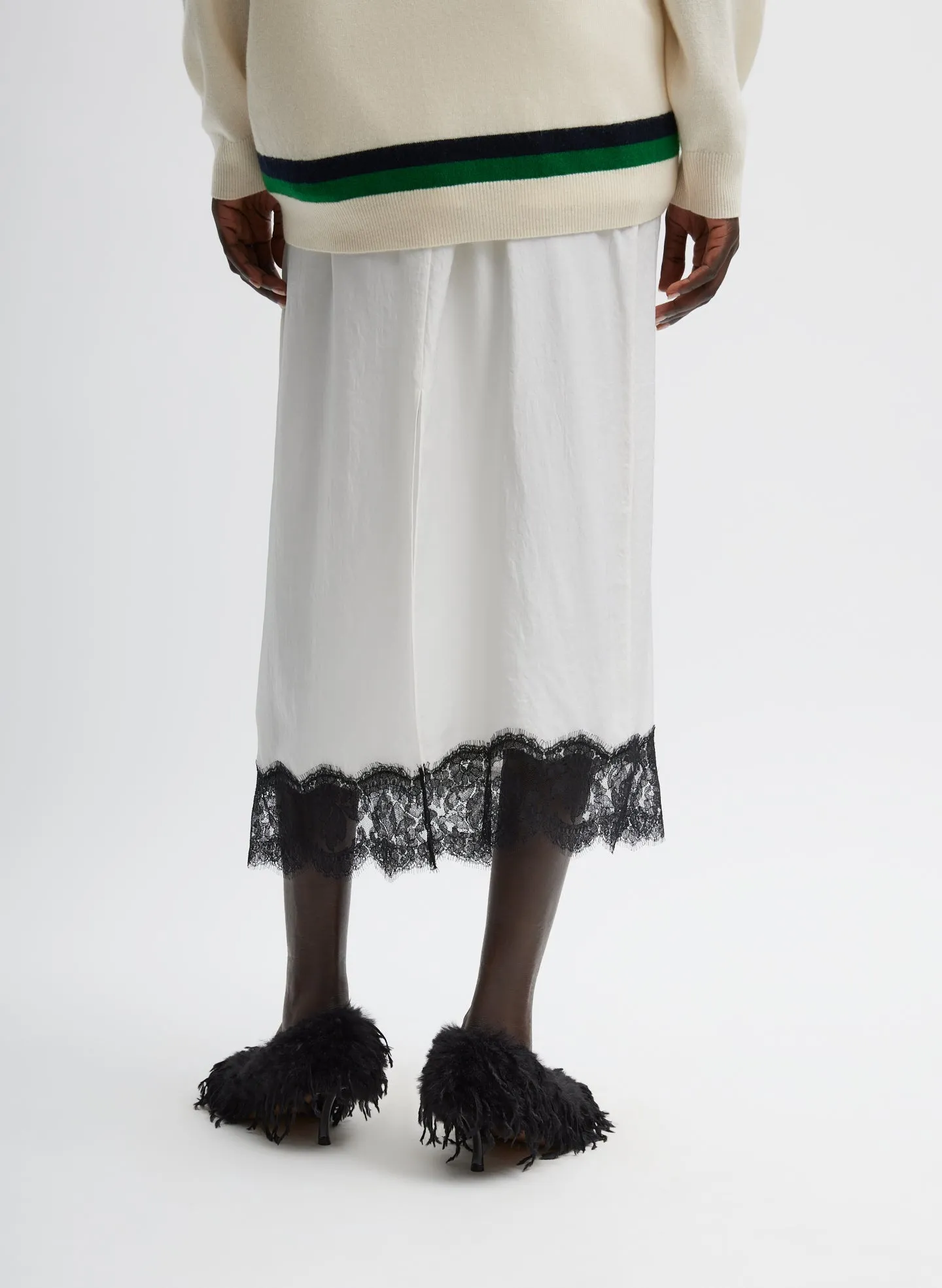 Lace Applique Slip Skirt sold by Tibi product image thumbnail 4