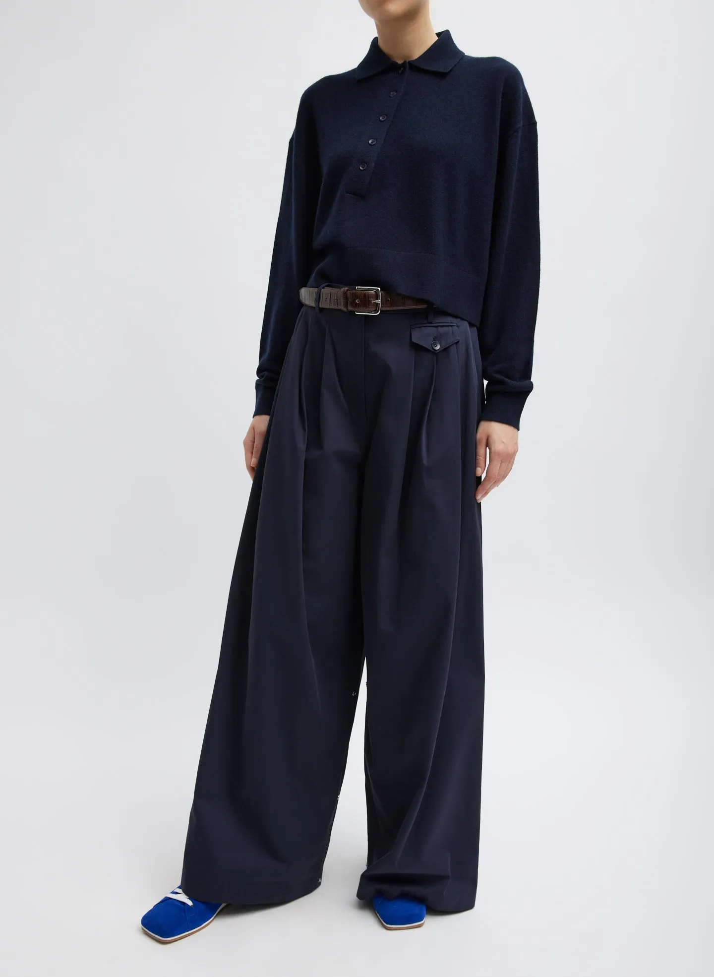 Bio Twill Triple Pleat Pant sold by Tibi product image thumbnail 5
