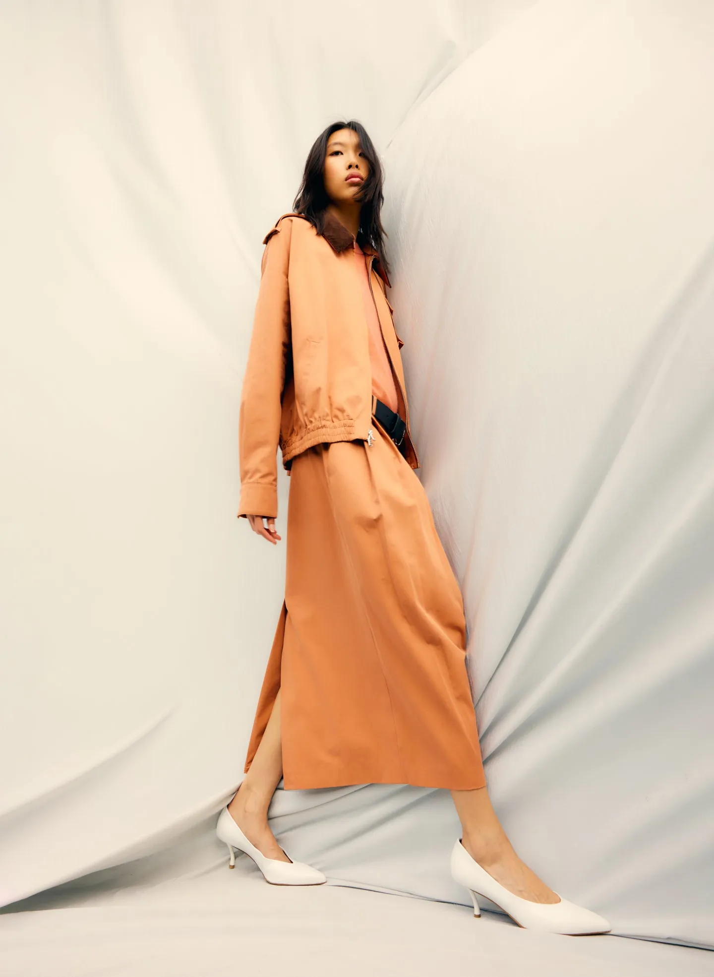 Bio Twill Triple Pleat Skirt sold by Tibi product image thumbnail 2