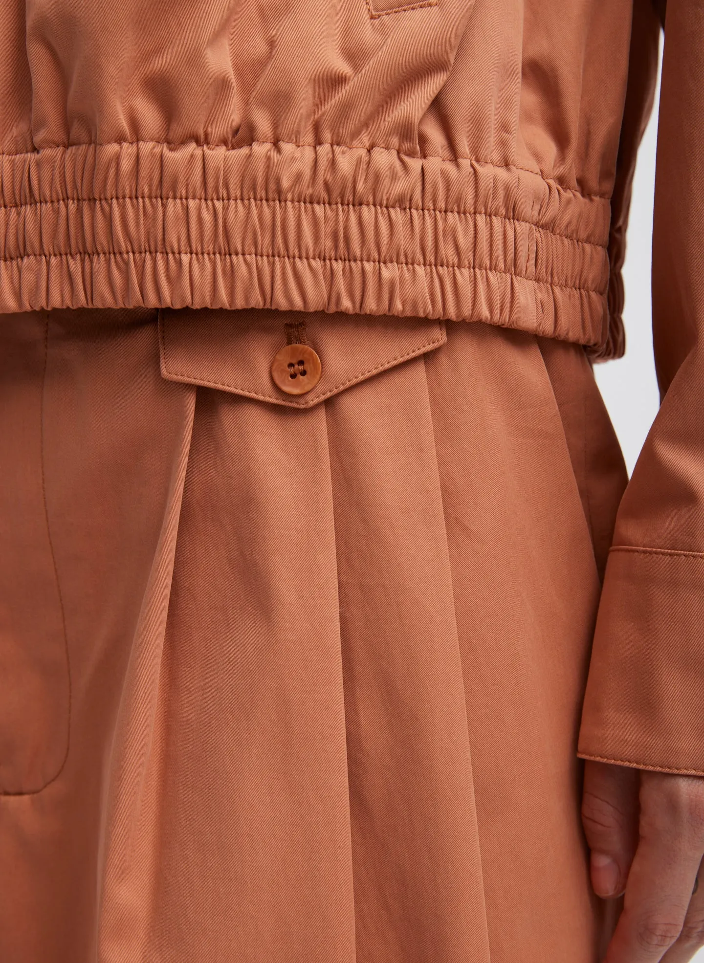Bio Twill Triple Pleat Skirt sold by Tibi product image thumbnail 4