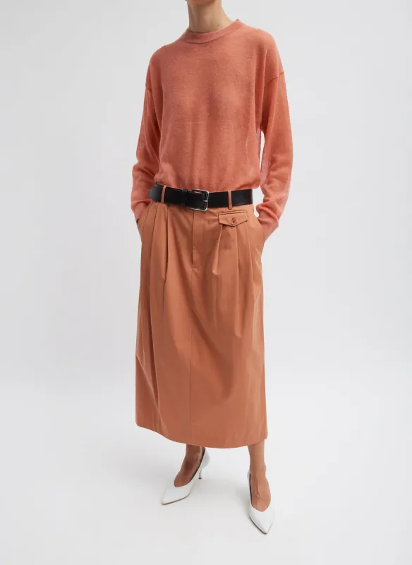 Bio Twill Triple Pleat Skirt made by Tibi
