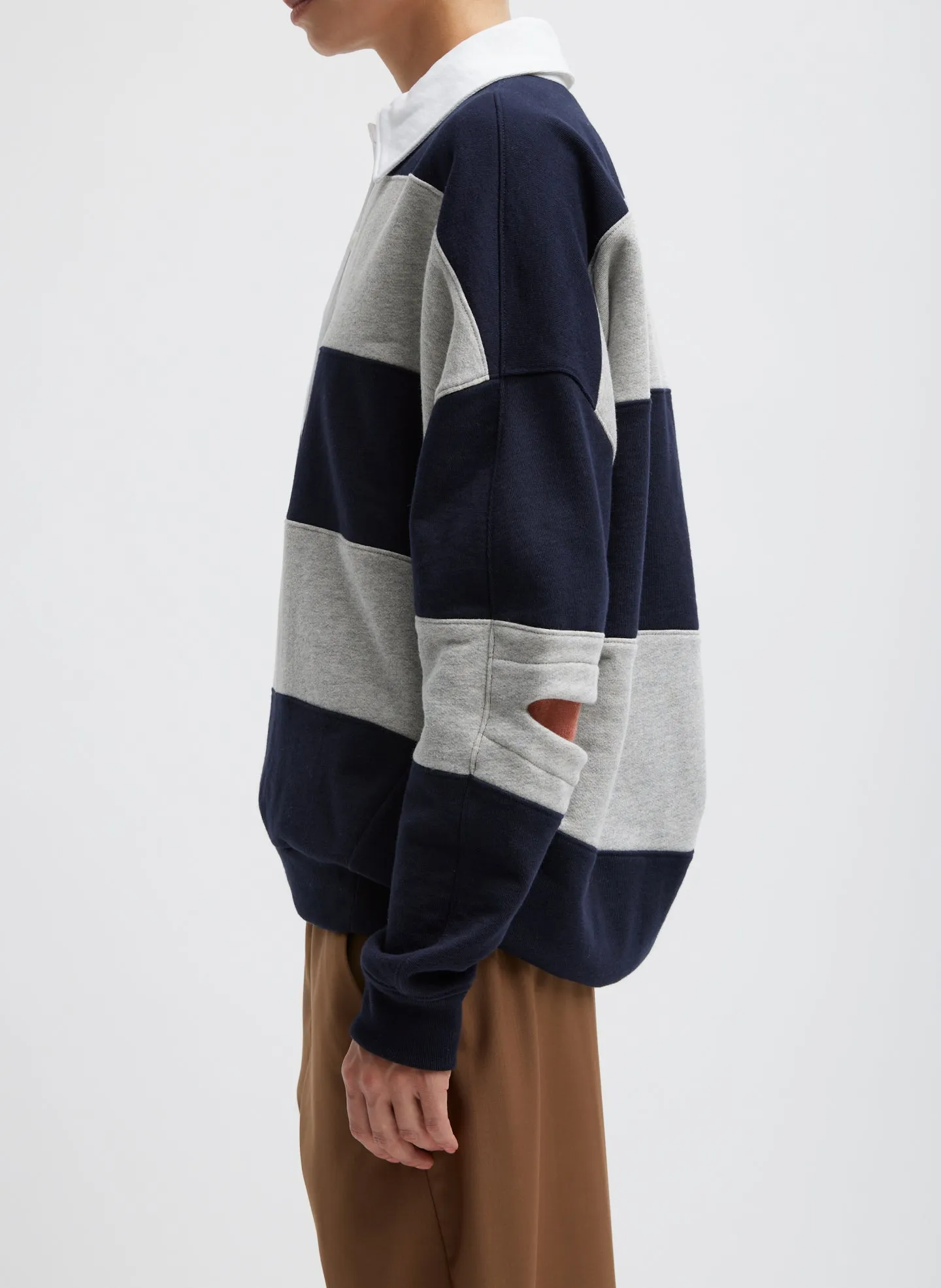 Polo Collar Cocoon Sweatshirt sold by Tibi product image thumbnail 3