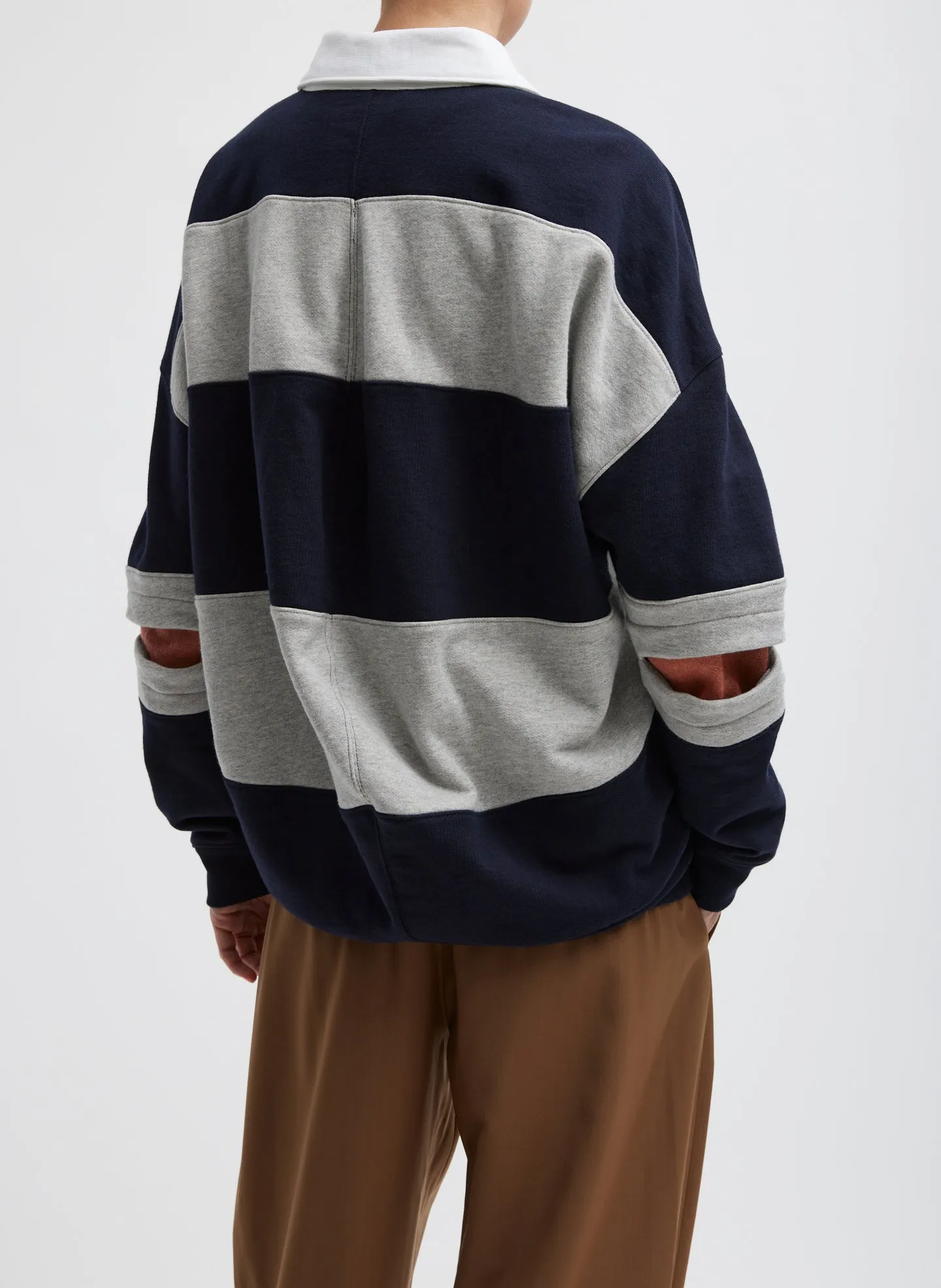 Polo Collar Cocoon Sweatshirt sold by Tibi product image thumbnail 4