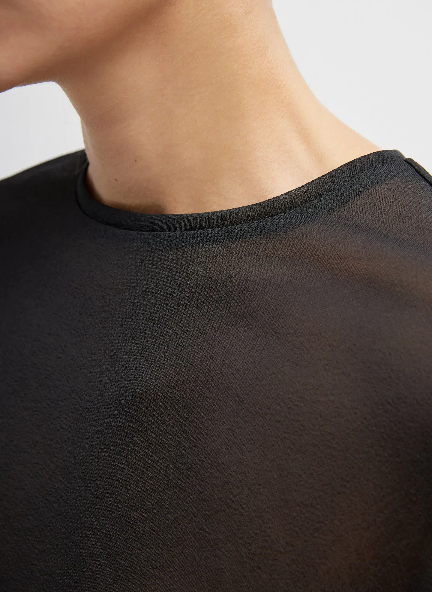 Sheer Gauze Easy T-Shirt sold by Tibi product image thumbnail 3