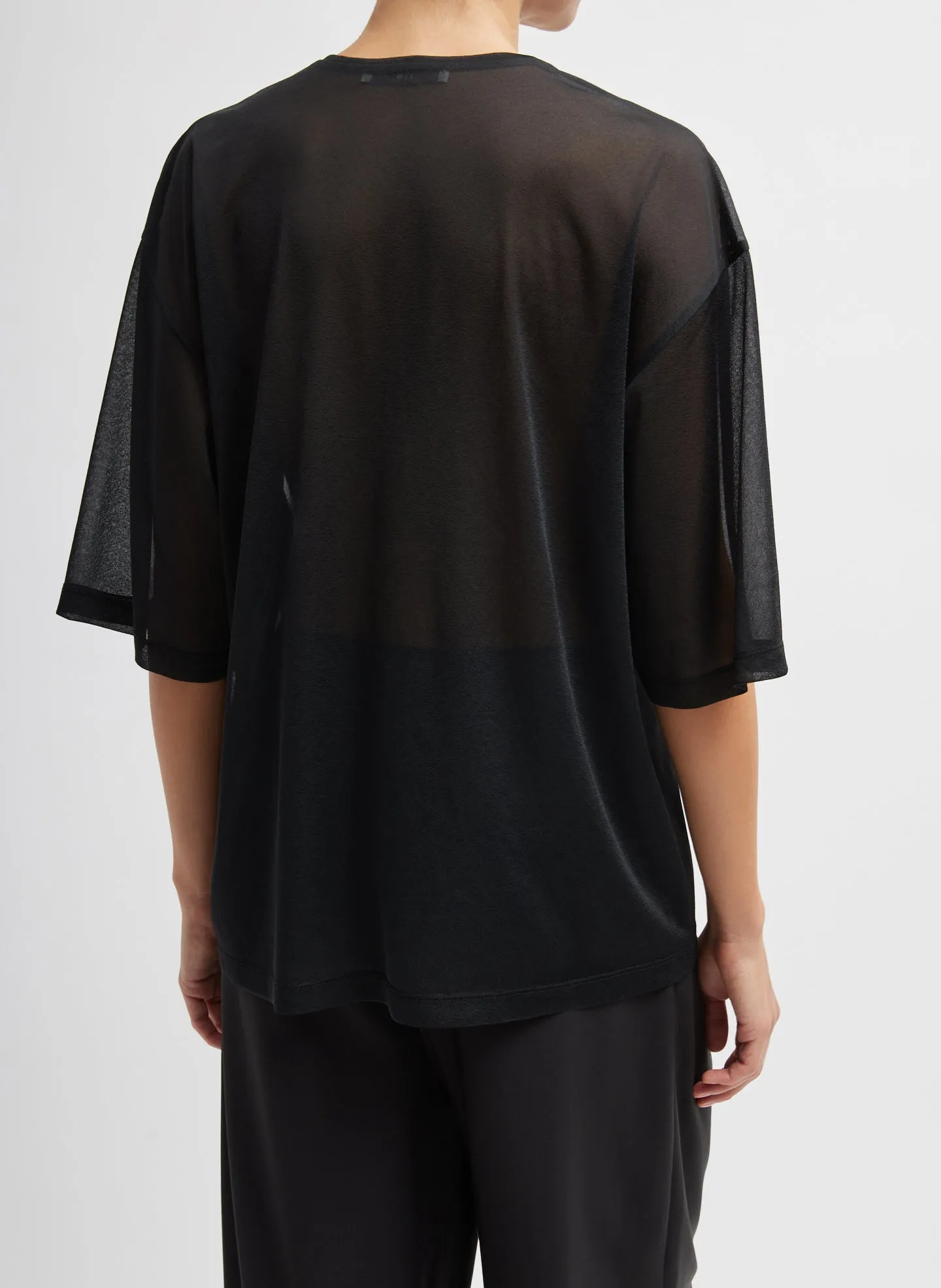 Sheer Gauze Easy T-Shirt sold by Tibi product image thumbnail 5