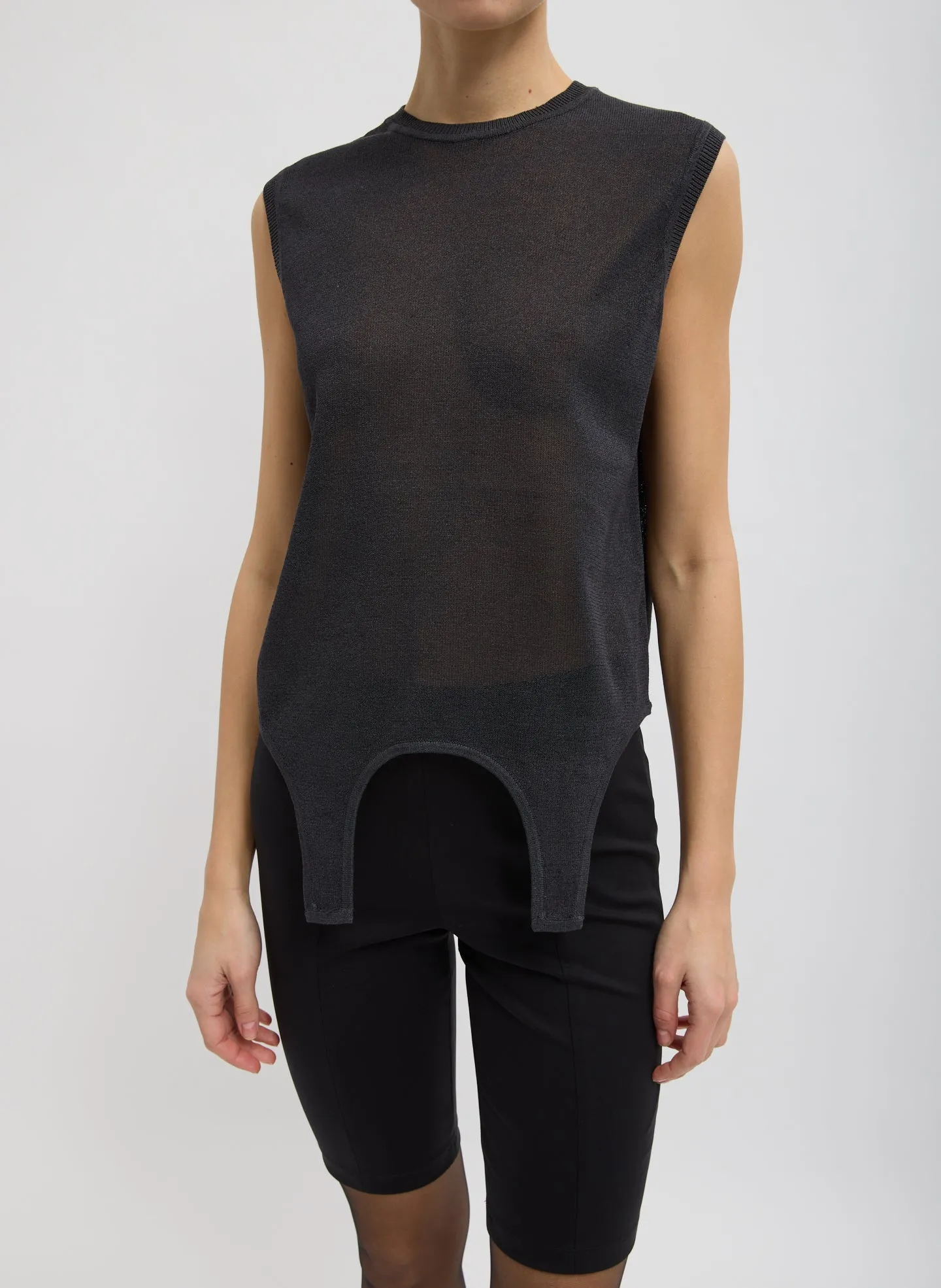 Crispy Sleeveless Sweater sold by Tibi product image thumbnail 2