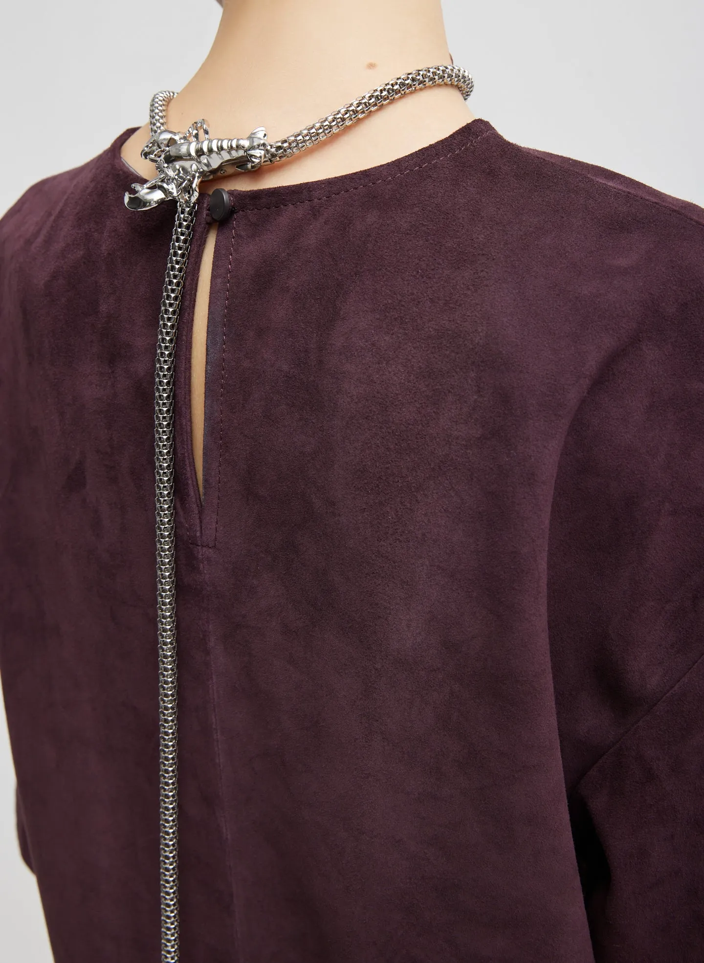 Cassiterite Suede Easy T-Shirt sold by Tibi product image thumbnail 3