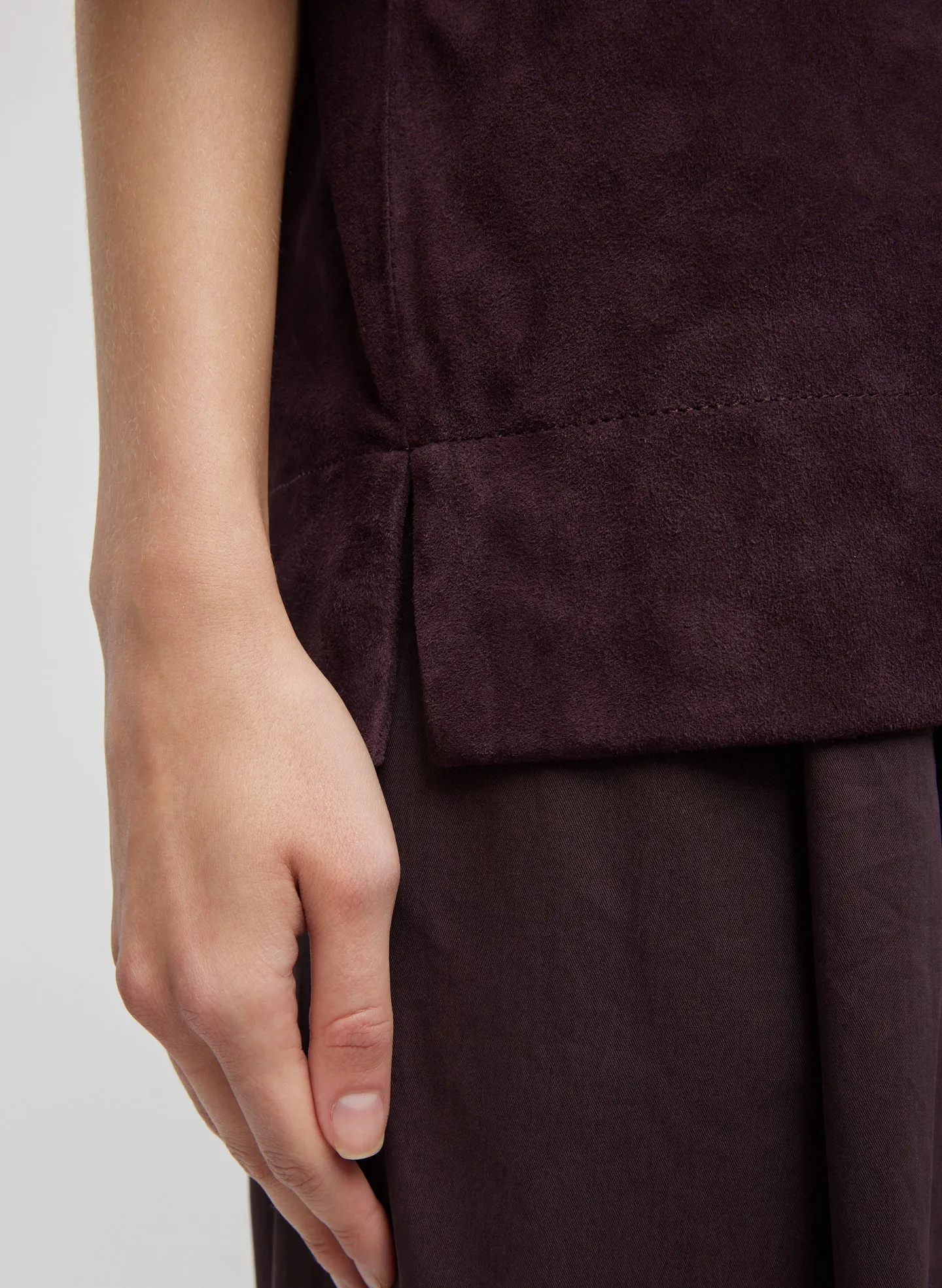 Cassiterite Suede Easy T-Shirt sold by Tibi product image thumbnail 2