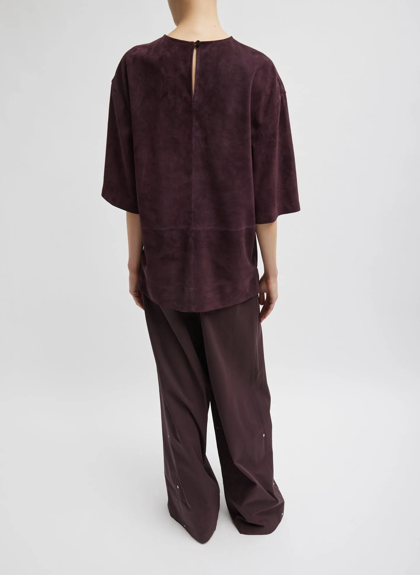 Cassiterite Suede Easy T-Shirt sold by Tibi product image thumbnail 4