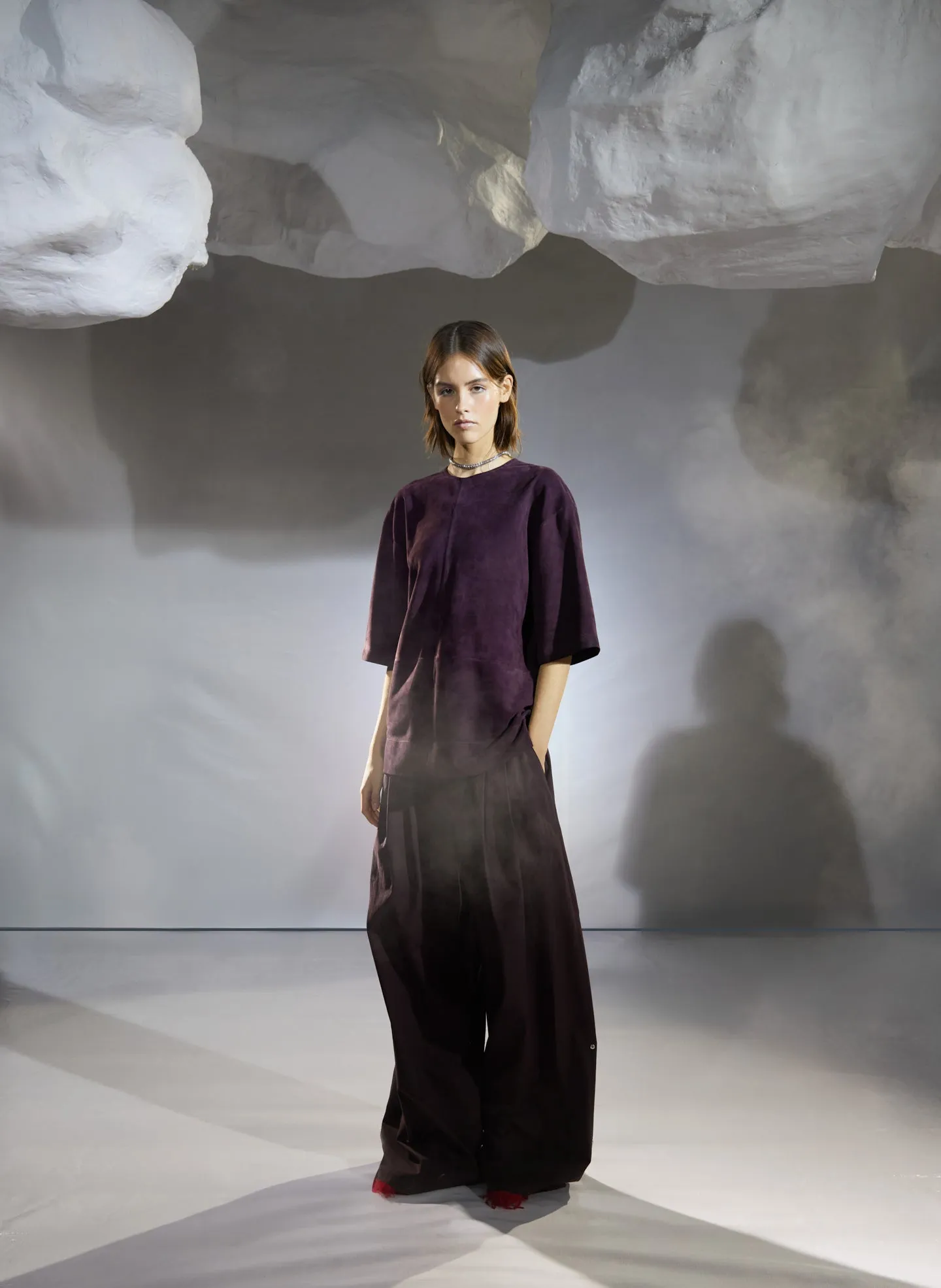 Cassiterite Suede Easy T-Shirt sold by Tibi product image thumbnail 5