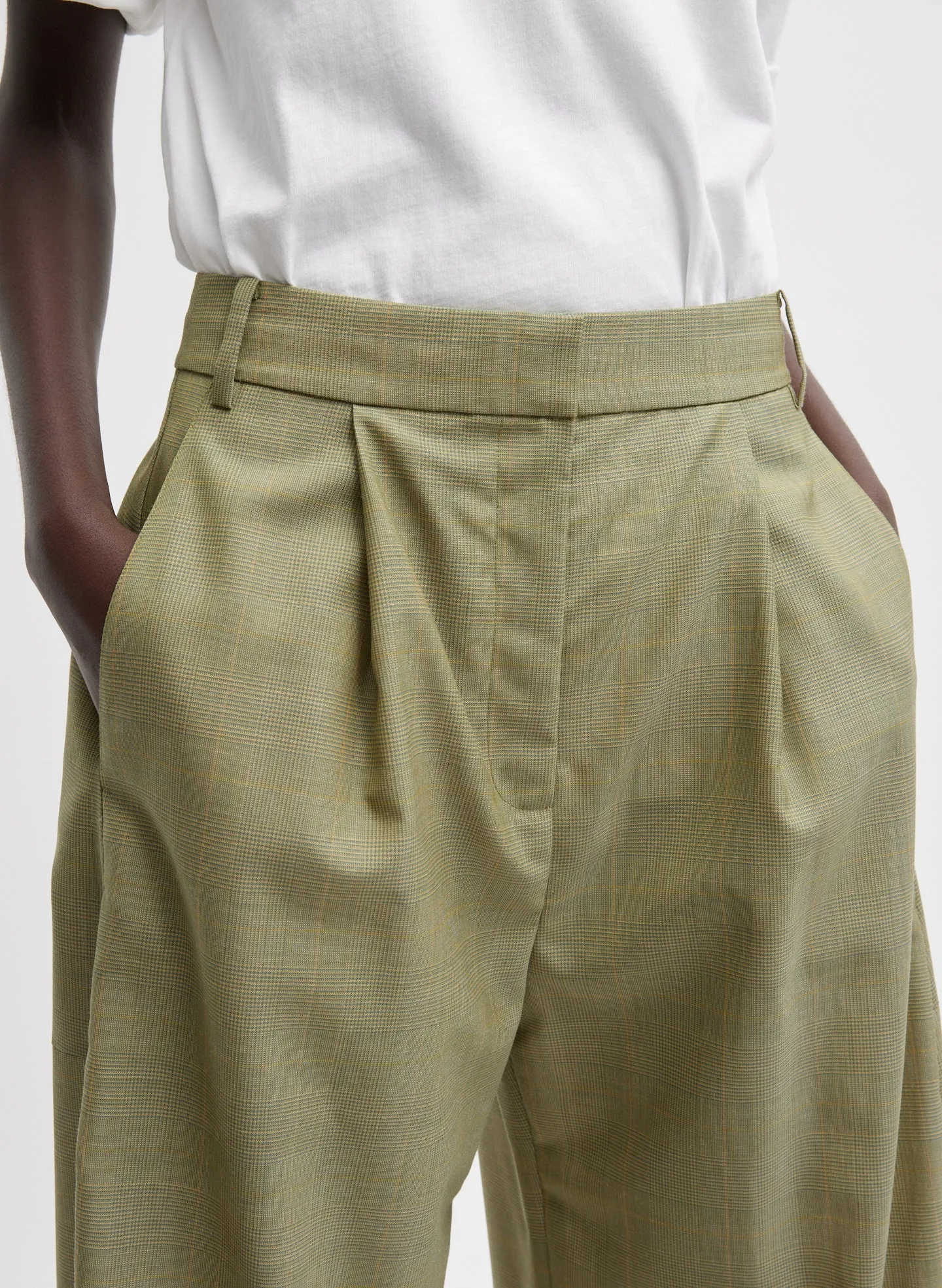 Amelia Glenplaid Simon Trouser sold by Tibi product image thumbnail 2