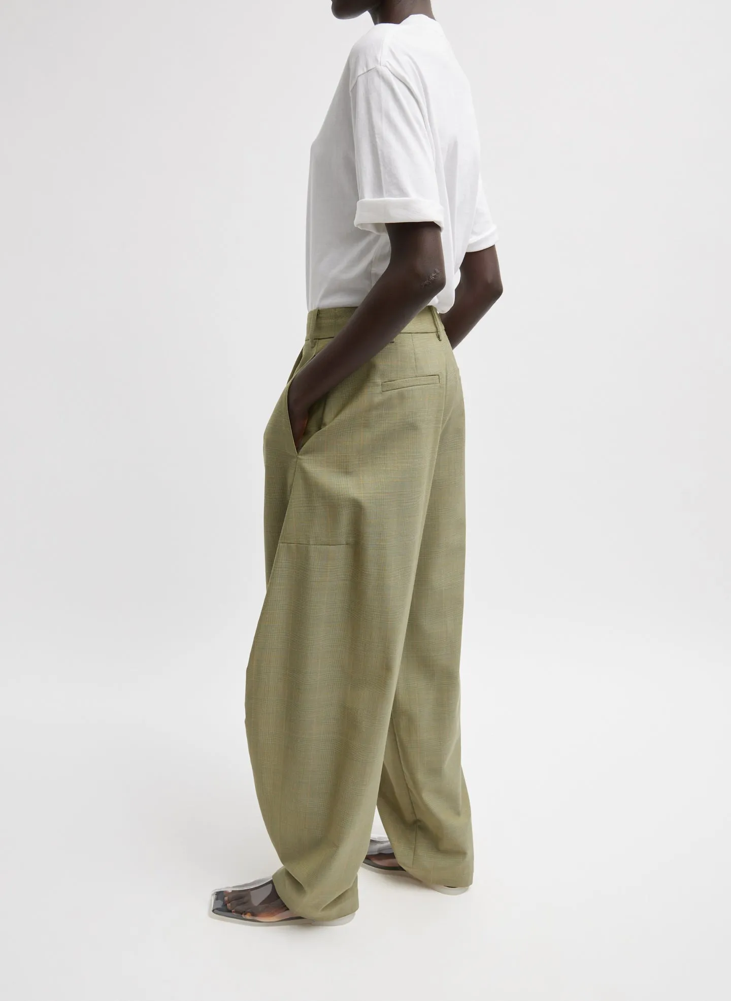 Amelia Glenplaid Simon Trouser sold by Tibi product image thumbnail 3