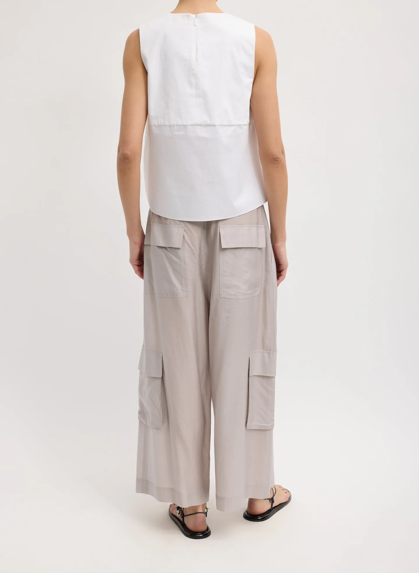 Bio Twill Easy Tie Top sold by Tibi product image thumbnail 4