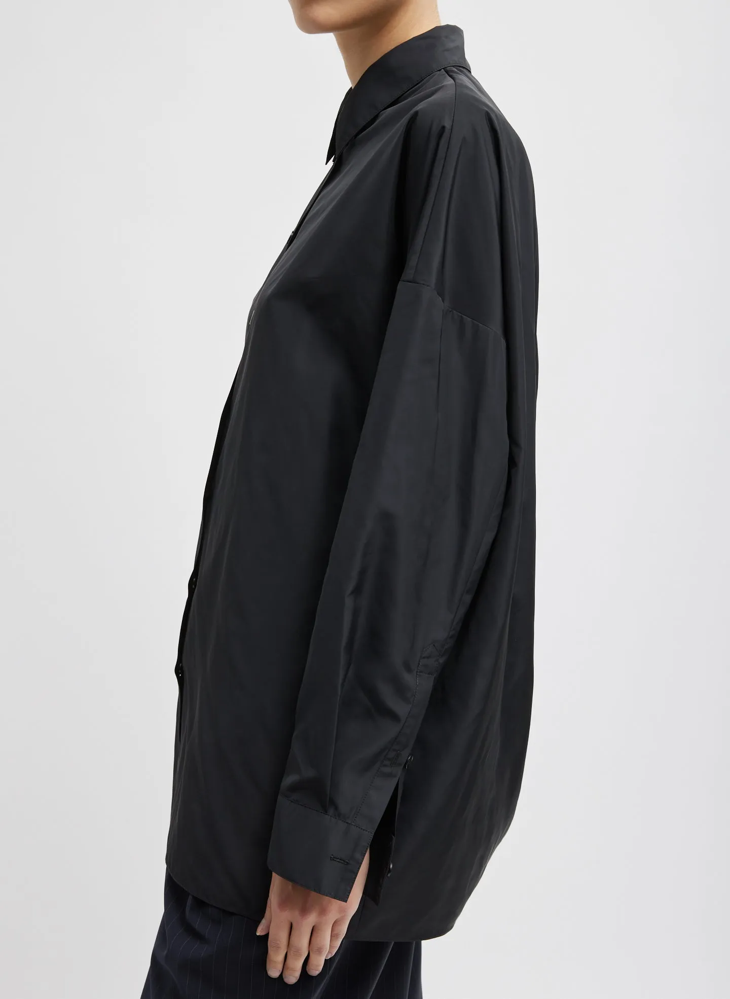 Italian Sporty Nylon Shirt With Cocoon Back sold by Tibi product image thumbnail 5