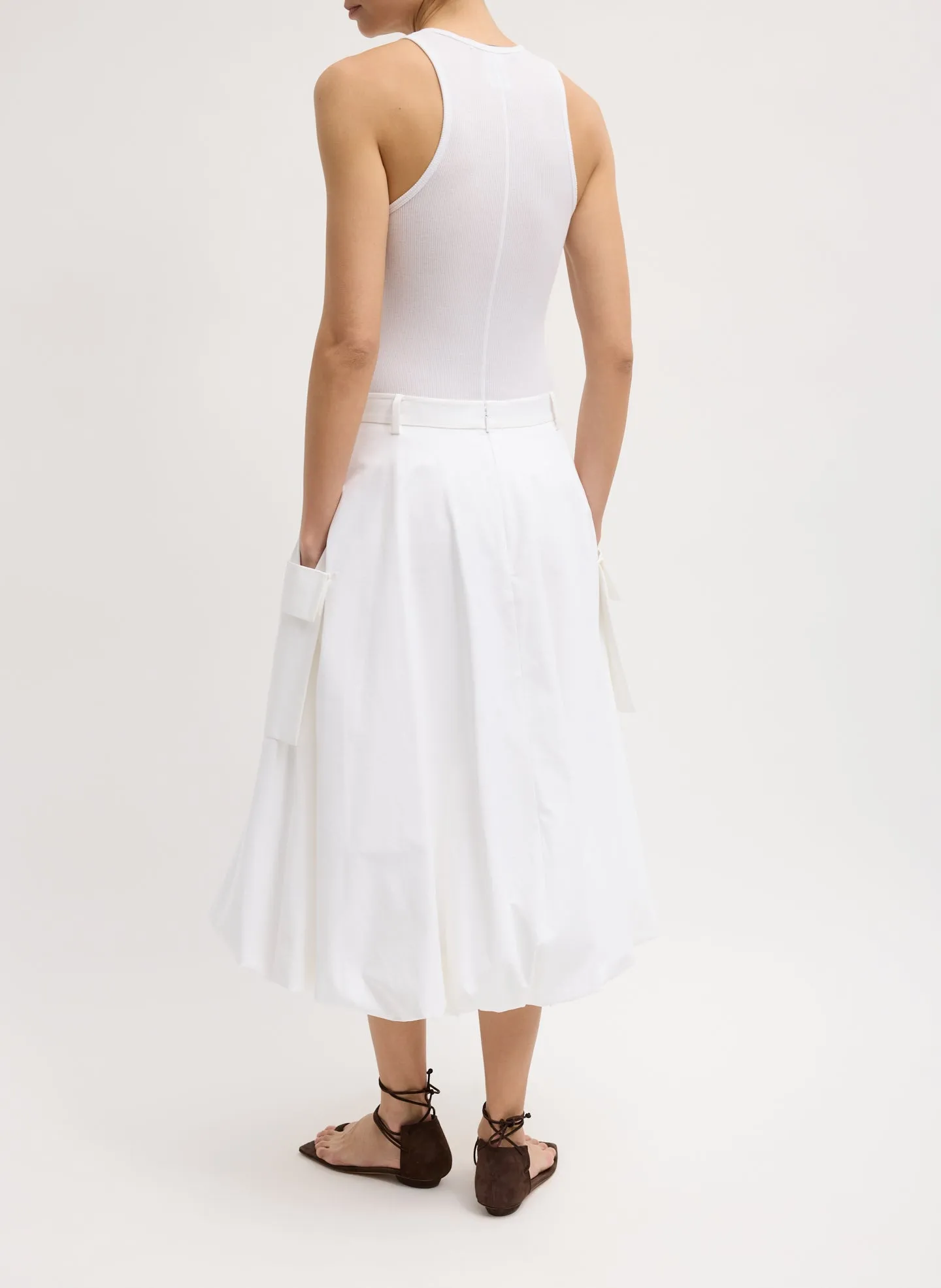 Bio Twill Bubble Skirt sold by Tibi product image thumbnail 4