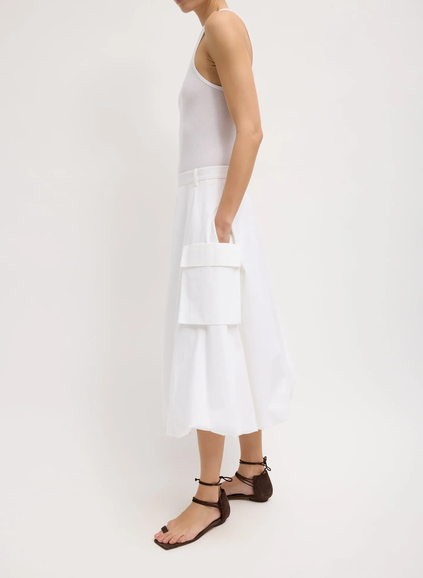 Bio Twill Bubble Skirt sold by Tibi product image thumbnail 2