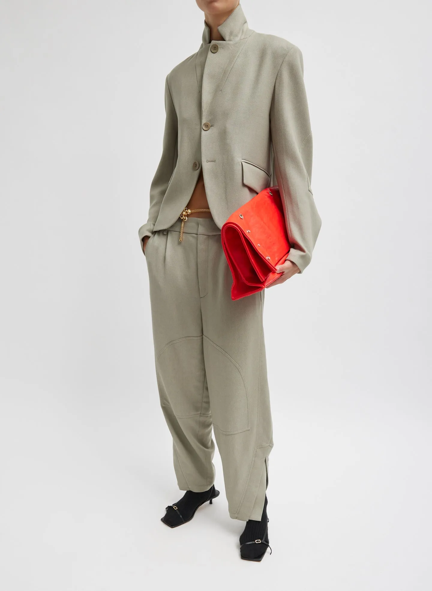 Cavalier Twill Shrunken Blazer sold by Tibi product image thumbnail 5