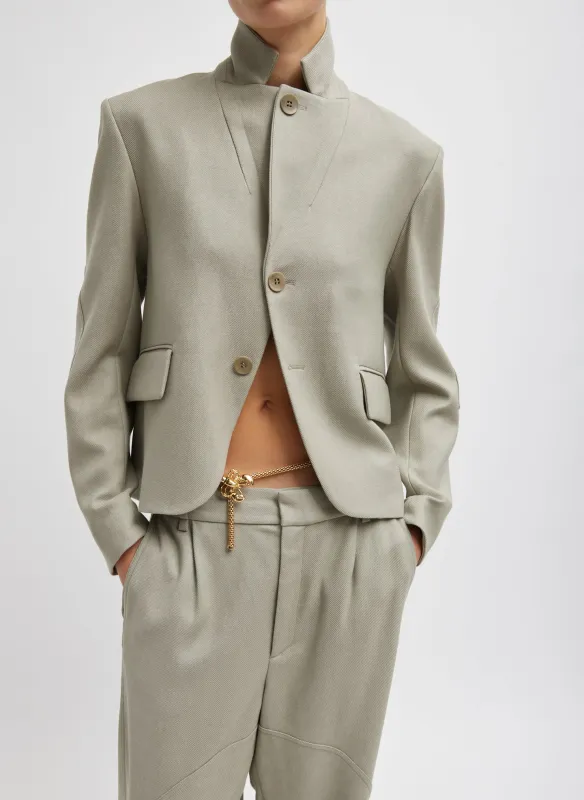 Cavalier Twill Shrunken Blazer made by Tibi