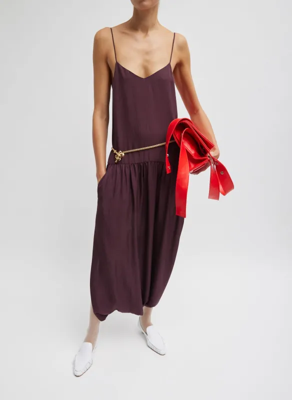 Spring Acetate Strappy Jalouise Dress made by Tibi