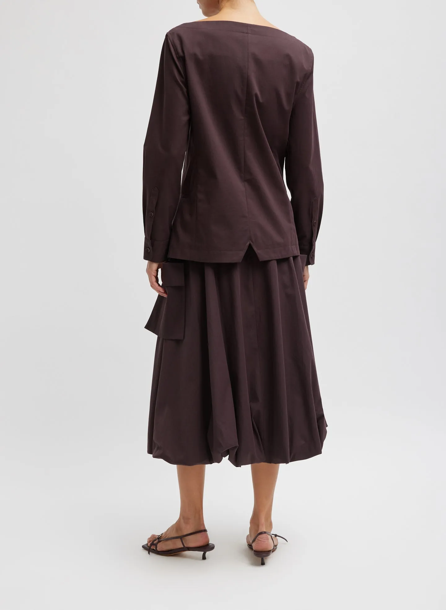 Bio Twill Boatneck Shirt Jacket sold by Tibi product image thumbnail 5