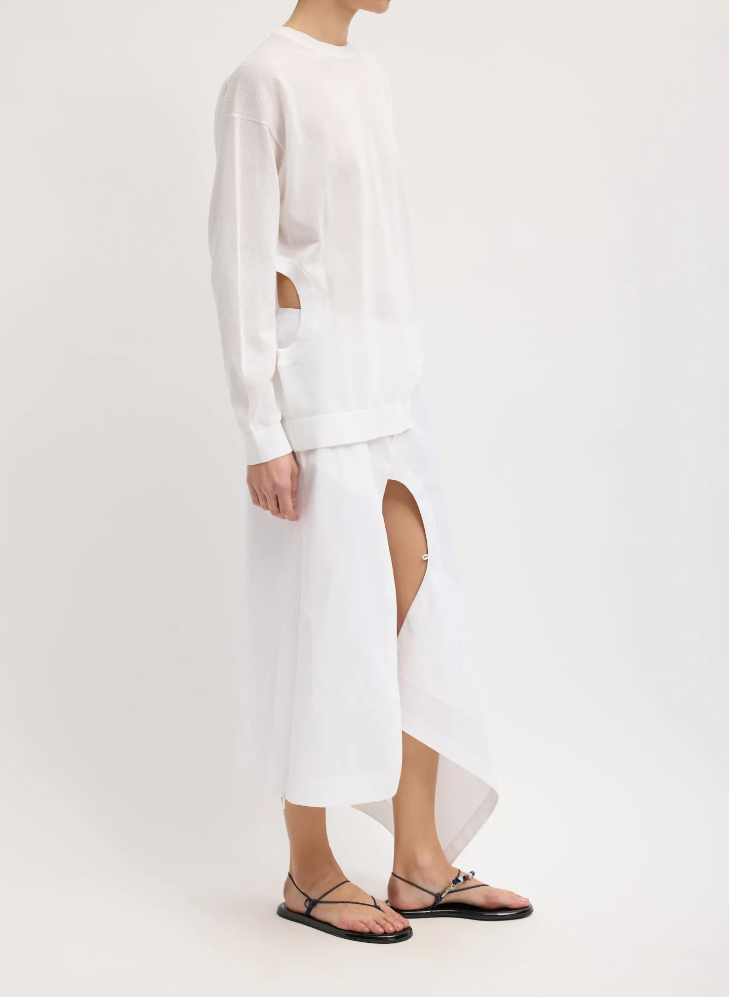 Crispy Sweater With Cut Out Detail sold by Tibi product image thumbnail 3