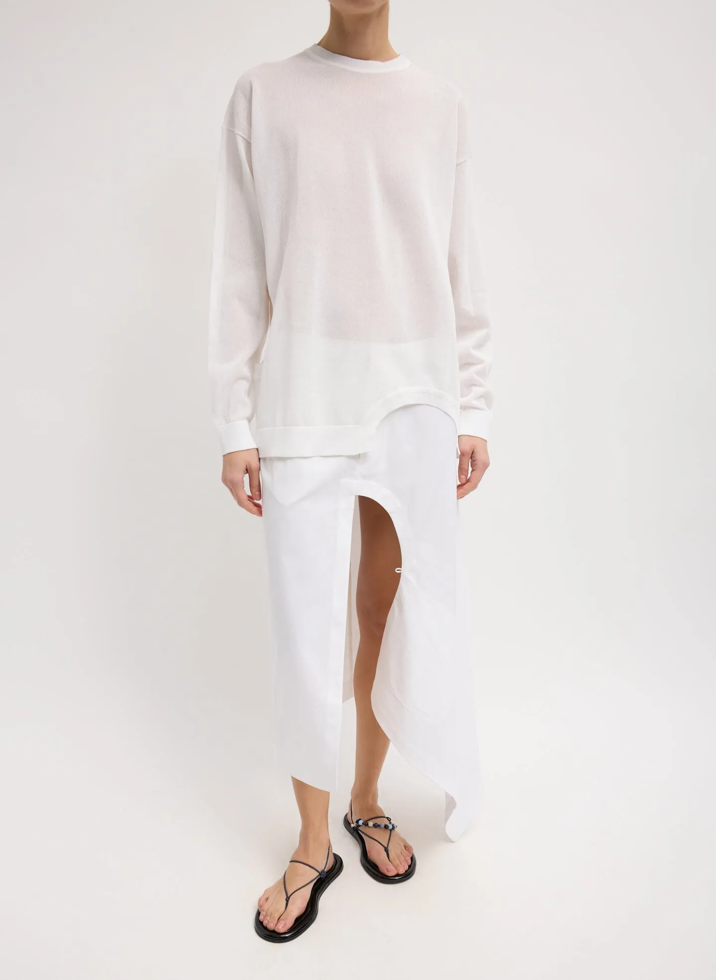 Crispy Sweater With Cut Out Detail sold by Tibi product image thumbnail 2