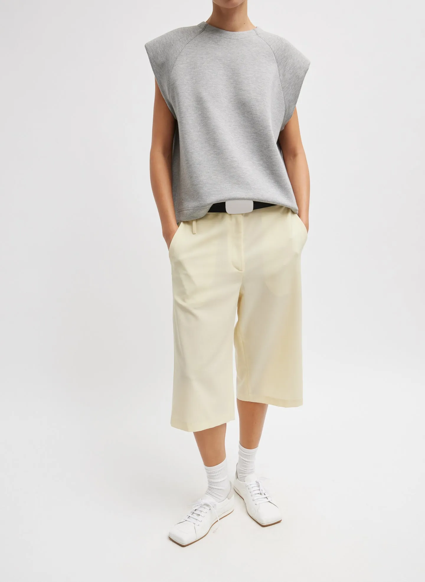 Bonded Viscose Sculpted Sleeveless Top sold by Tibi product image thumbnail 5