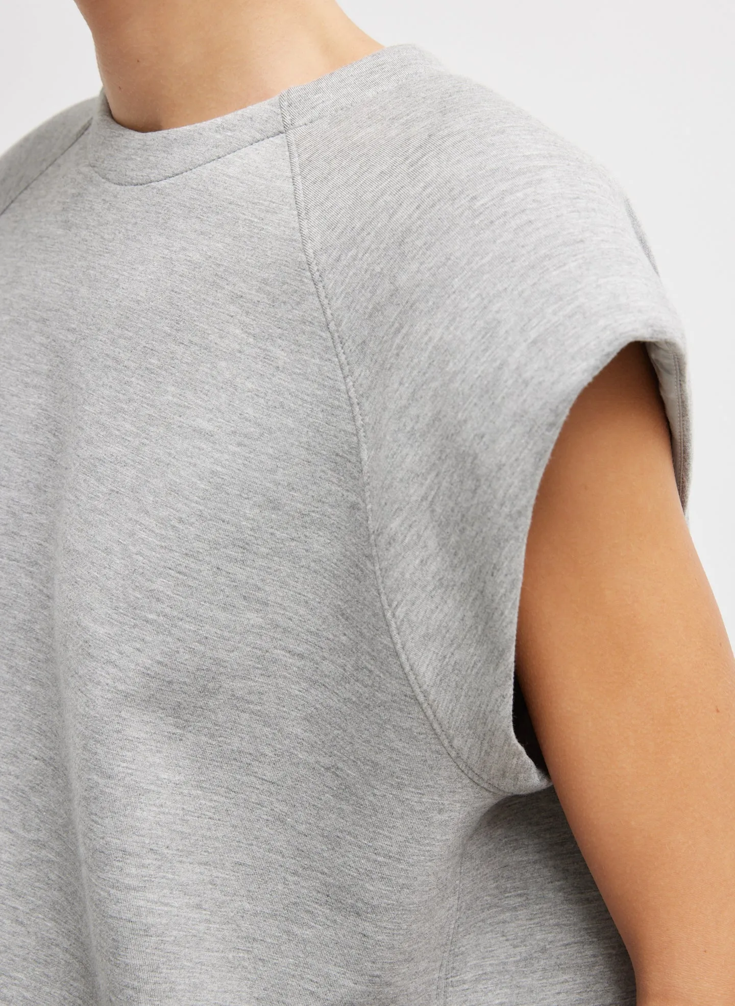 Bonded Viscose Sculpted Sleeveless Top sold by Tibi product image thumbnail 2