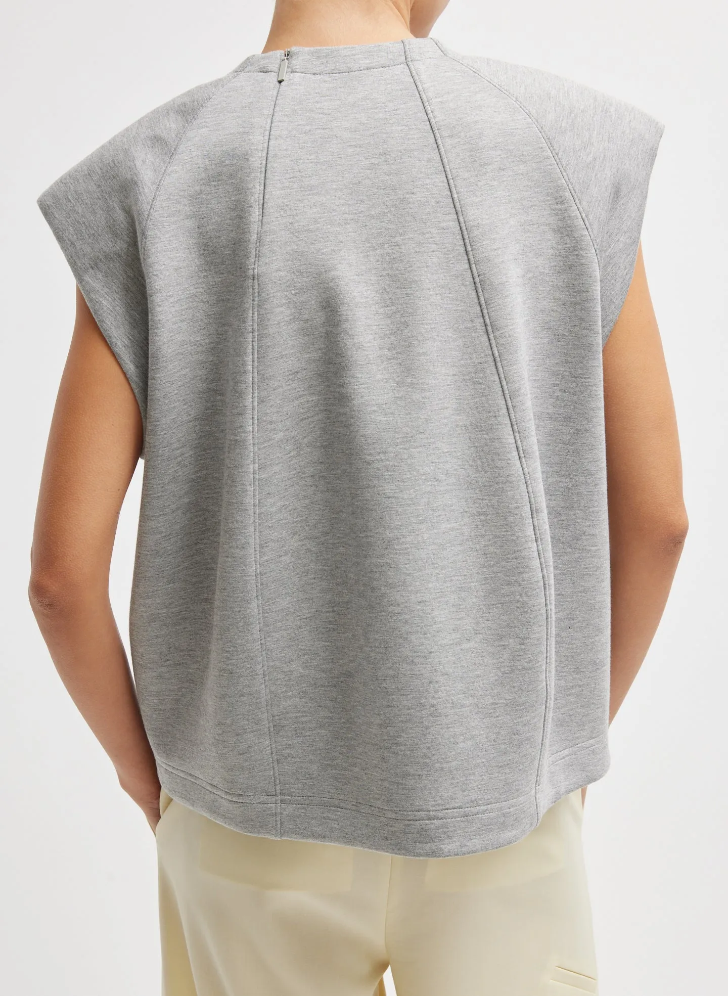 Bonded Viscose Sculpted Sleeveless Top sold by Tibi product image thumbnail 4