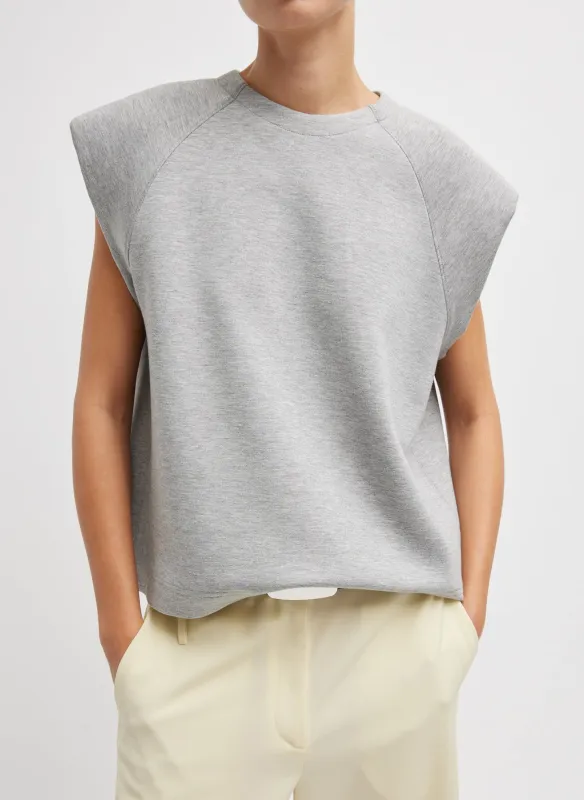 Bonded Viscose Sculpted Sleeveless Top sold by Tibi