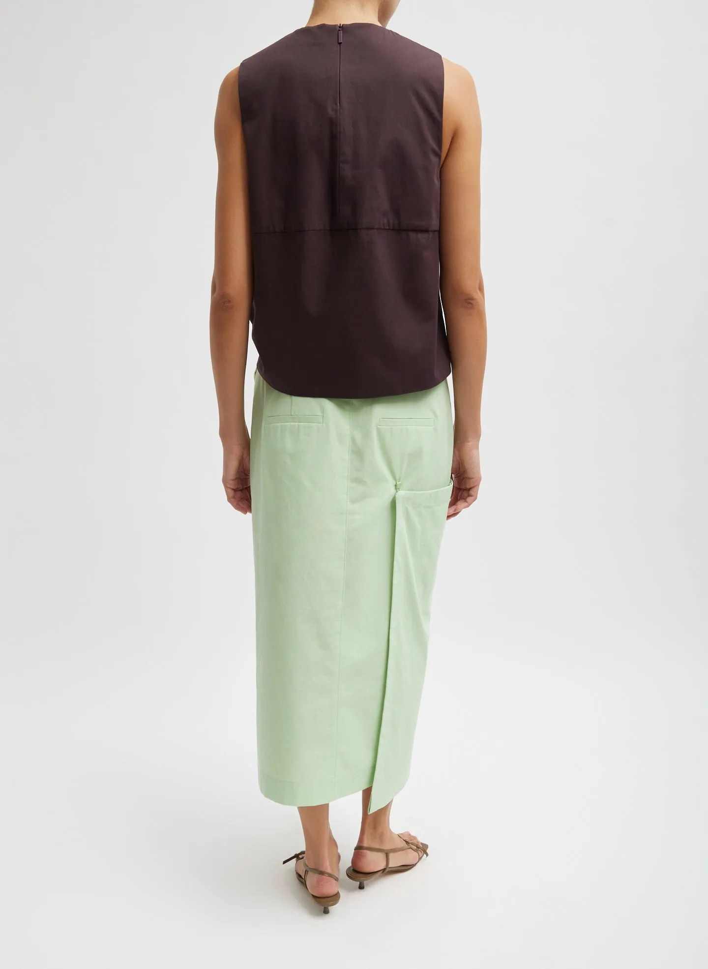 Bio Twill Easy Tie Top sold by Tibi product image thumbnail 5