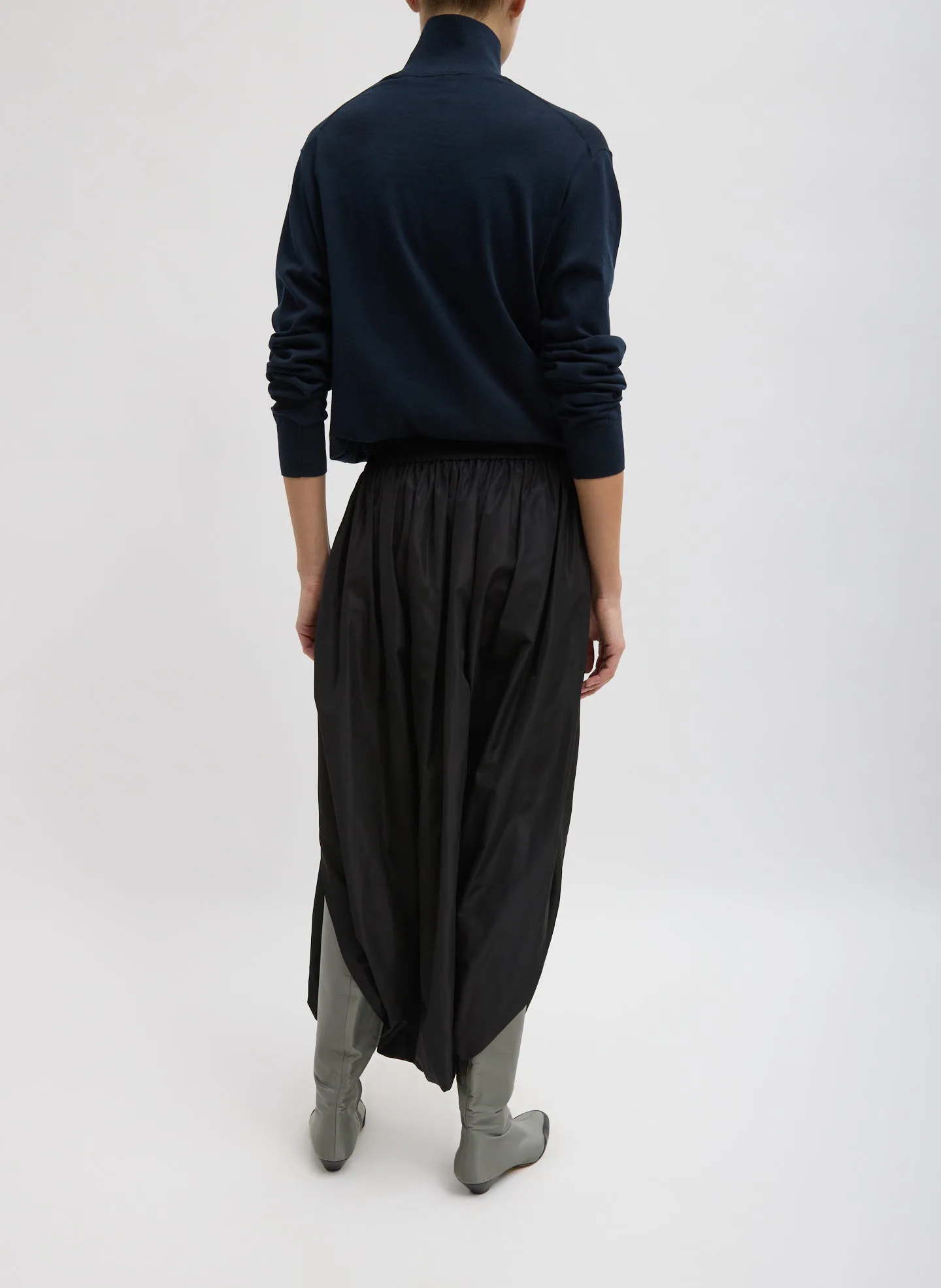 Italian Sporty Nylon Pleated Jalouise Skirt sold by Tibi product image thumbnail 5