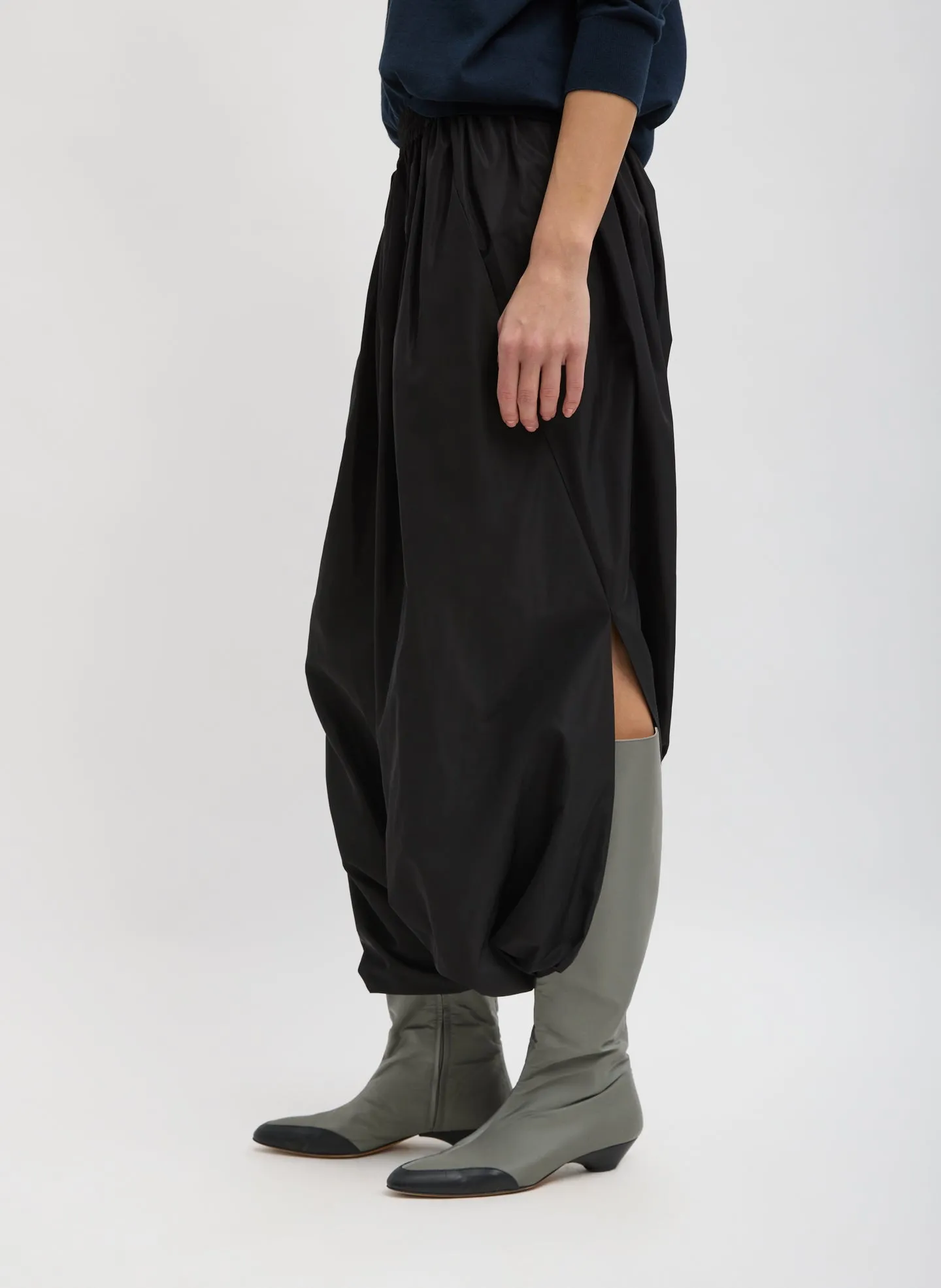 Italian Sporty Nylon Pleated Jalouise Skirt sold by Tibi product image thumbnail 3