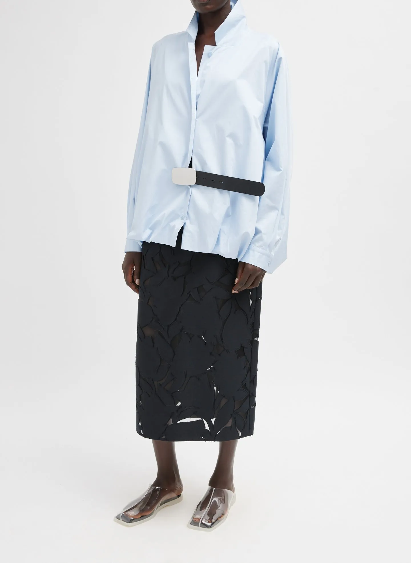 Adelle Fil Coupe Pencil Skirt sold by Tibi product image thumbnail 4