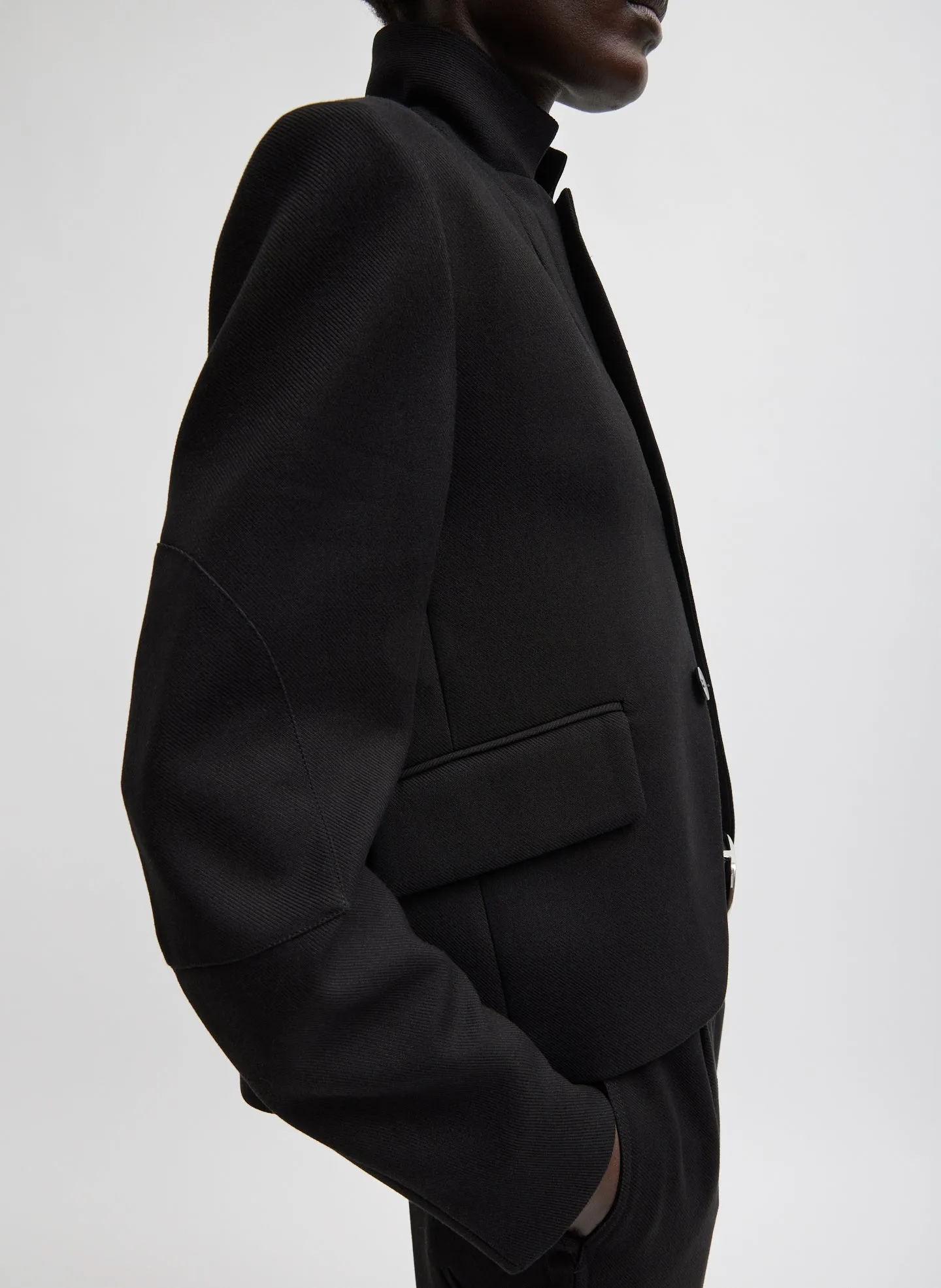 Cavalier Twill Shrunken Blazer sold by Tibi product image thumbnail 3