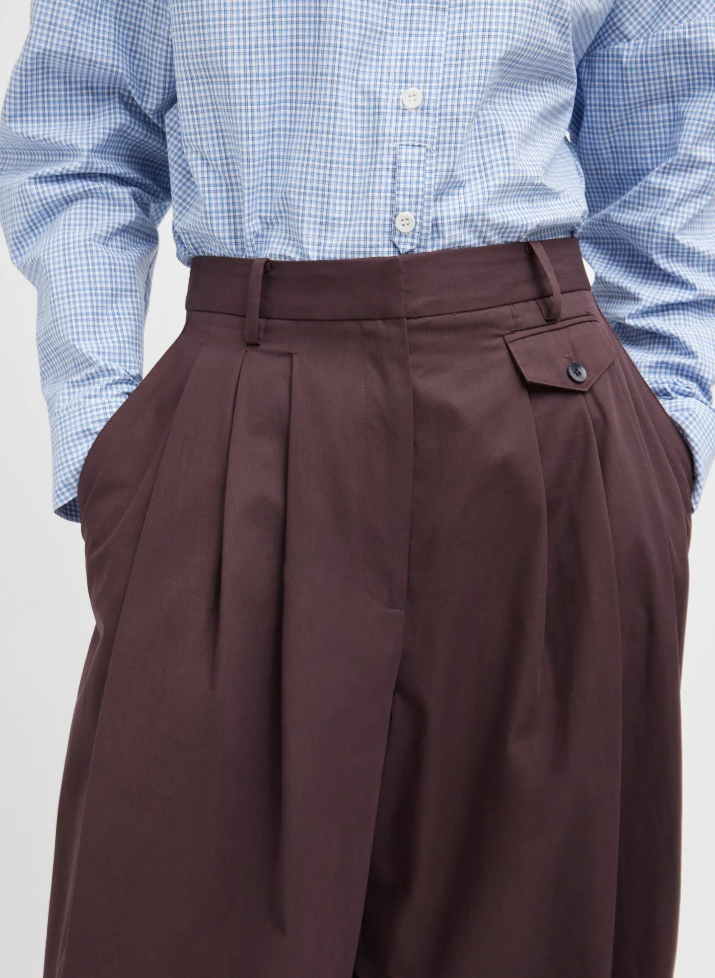Bio Twill Triple Pleat Pant sold by Tibi product image thumbnail 2