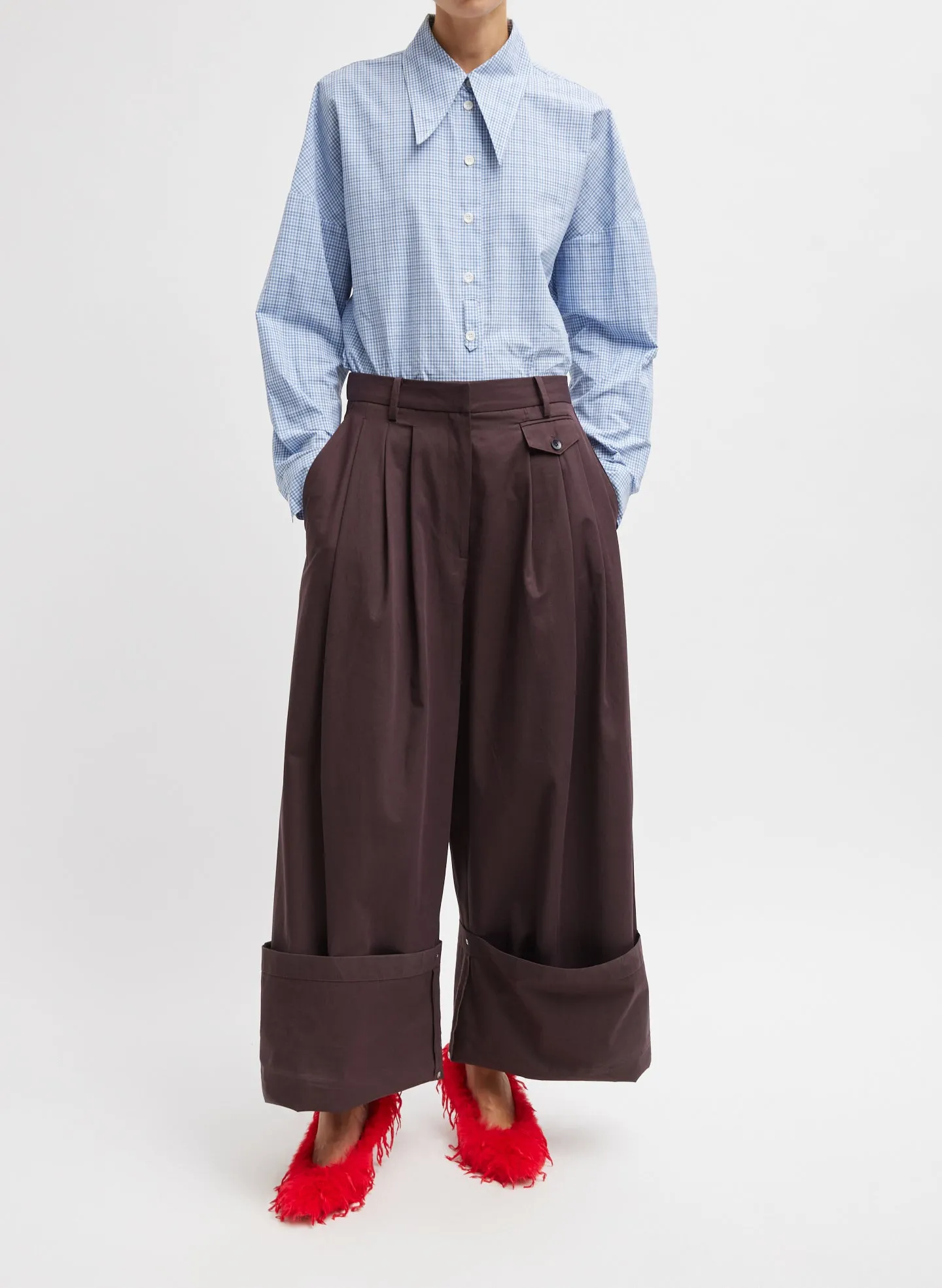 Bio Twill Triple Pleat Pant sold by Tibi product image thumbnail 4