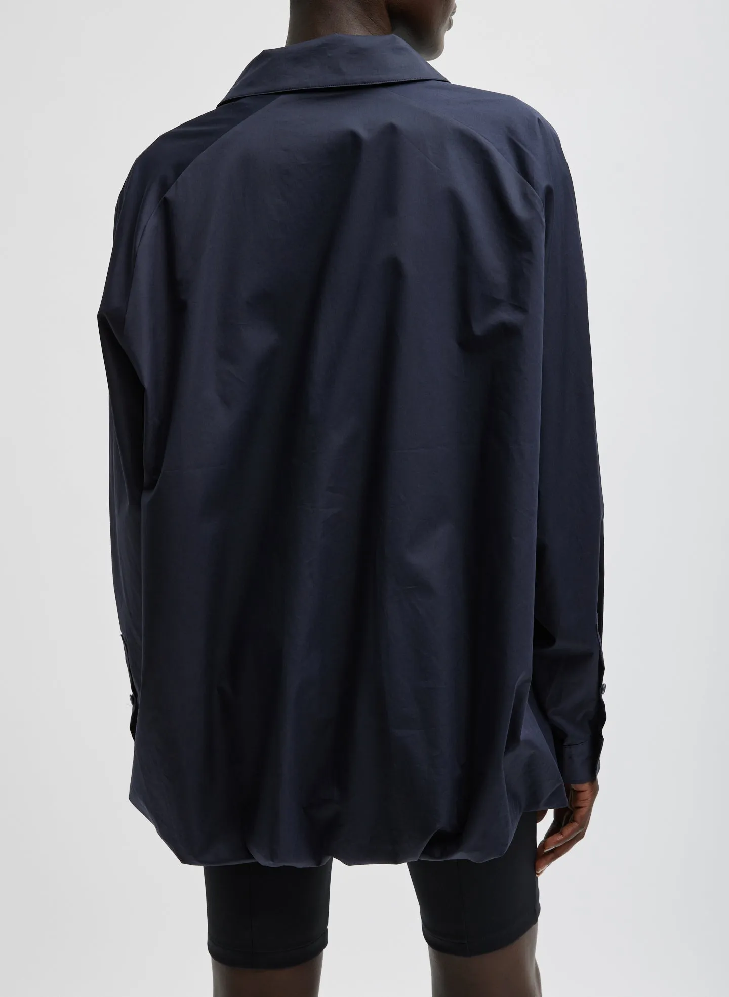 Eco Poplin Bubble Hem Shirt Jacket sold by Tibi product image thumbnail 4