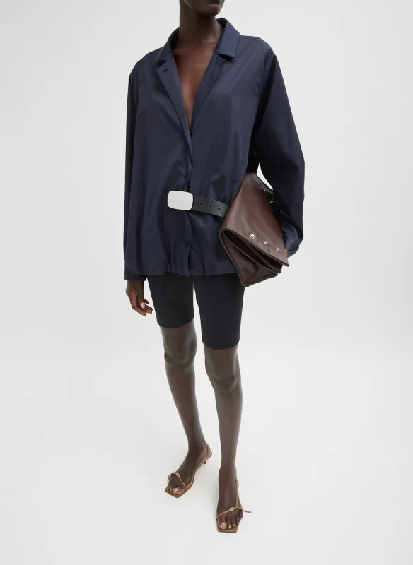 Eco Poplin Bubble Hem Shirt Jacket sold by Tibi