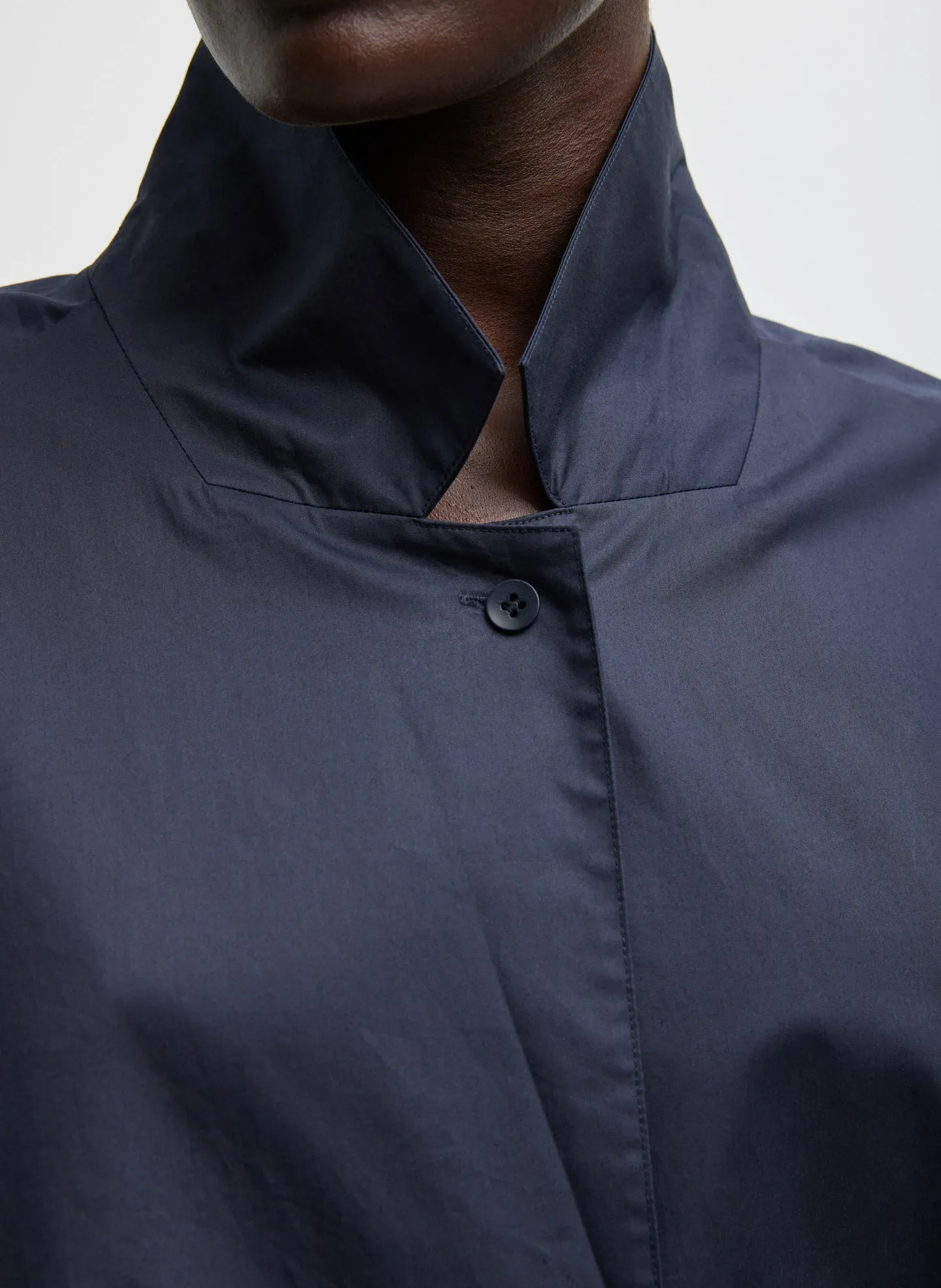 Eco Poplin Bubble Hem Shirt Jacket sold by Tibi product image thumbnail 2