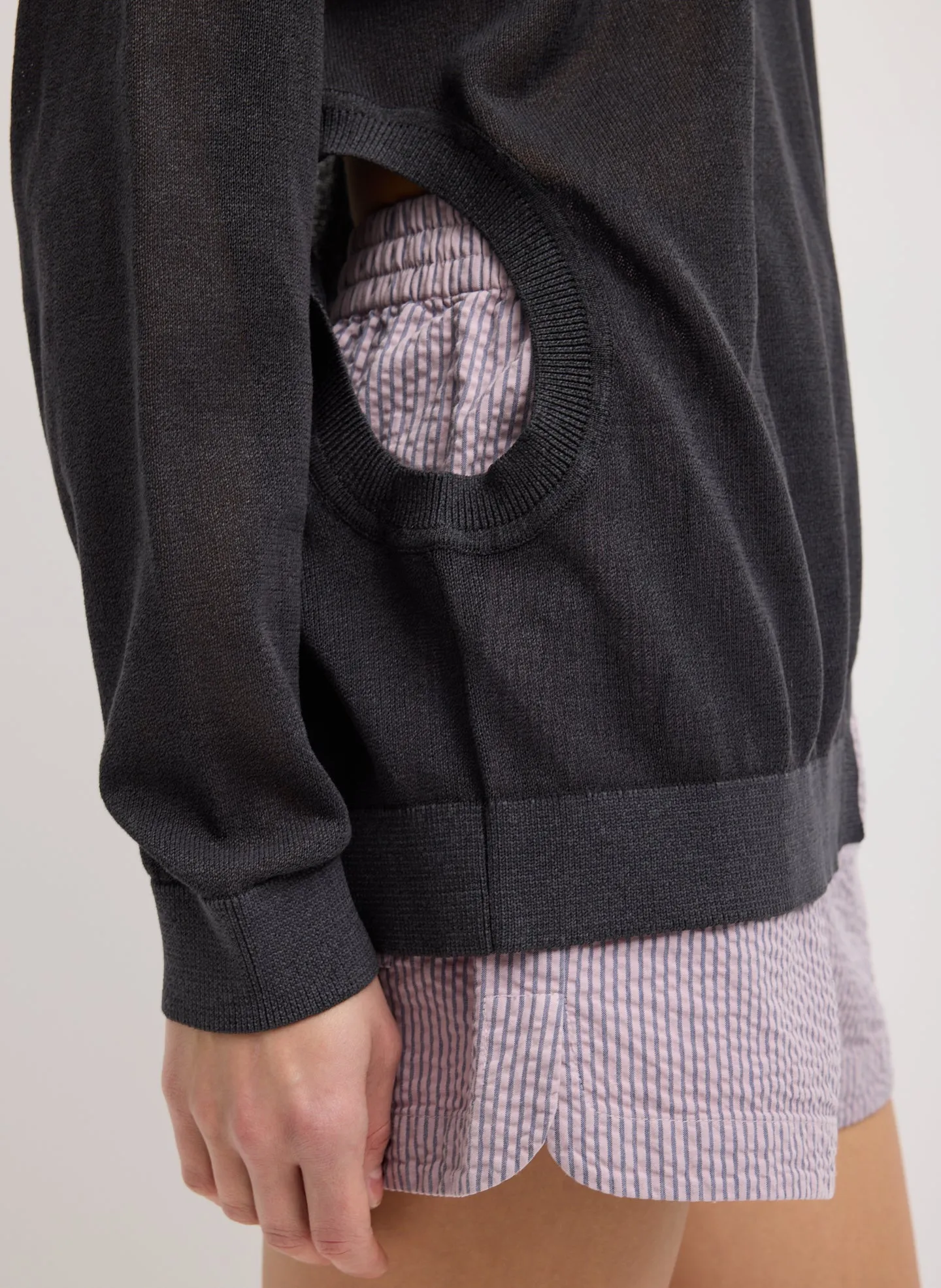 Crispy Sweater With Cut Out Detail sold by Tibi product image thumbnail 3
