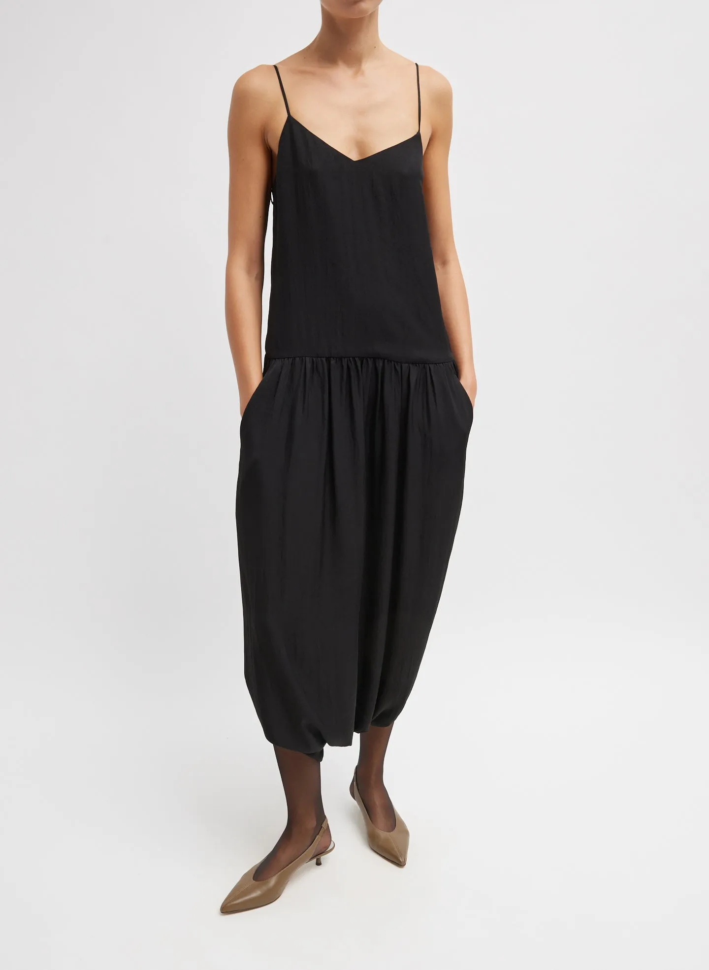 Spring Acetate Strappy Jalouise Dress sold by Tibi product image thumbnail 5
