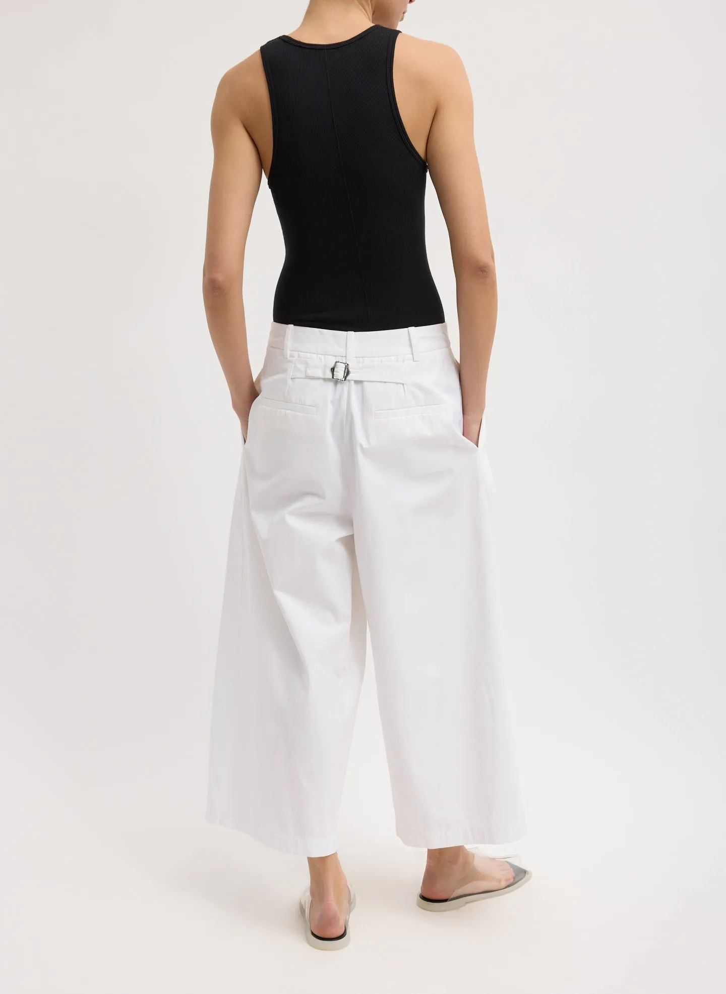 Bio Twill Triple Pleat Cropped Pant sold by Tibi product image thumbnail 2