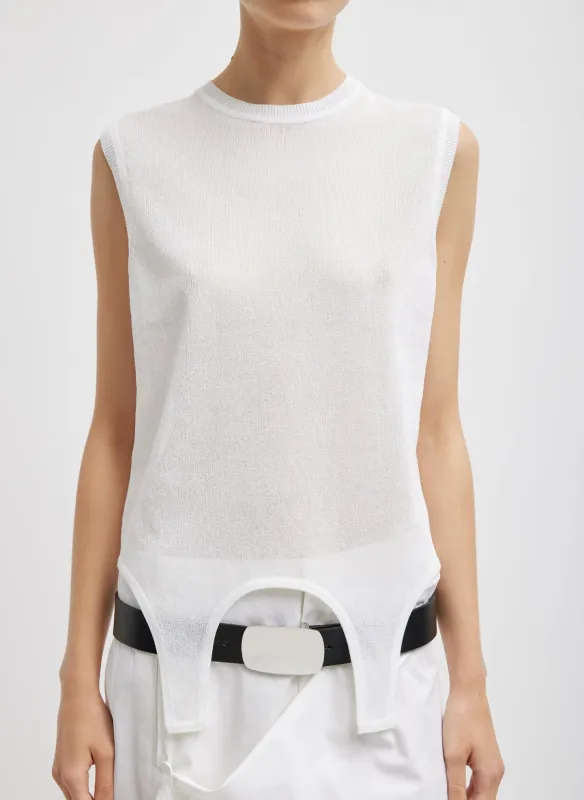 Crispy Sleeveless Sweater made by Tibi