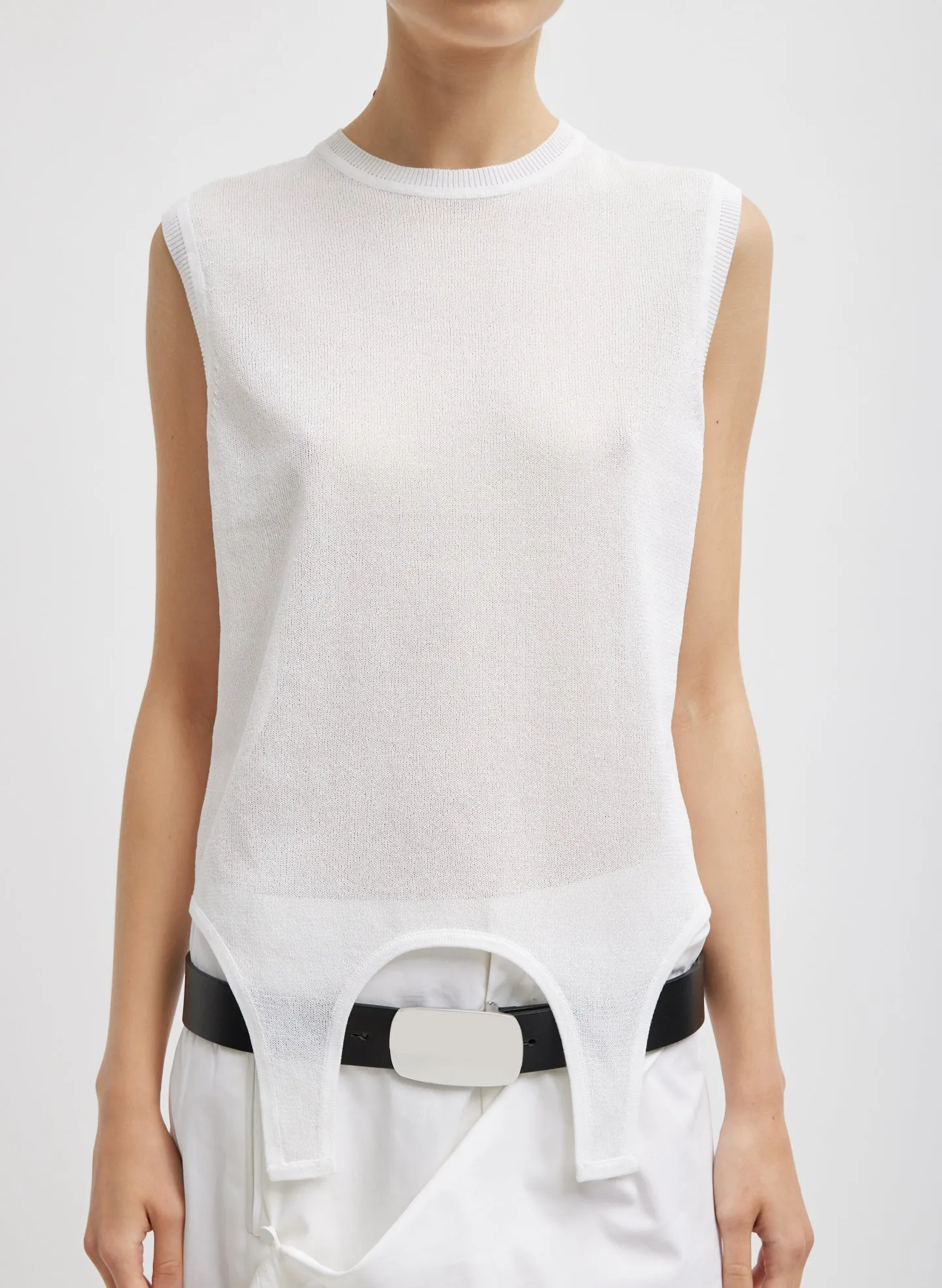 Crispy Sleeveless Sweater sold by Tibi