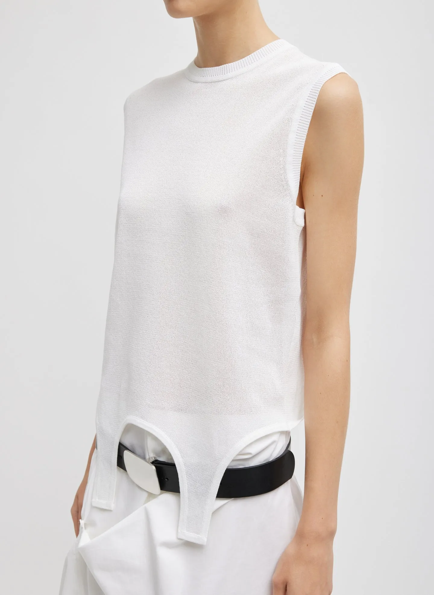 Crispy Sleeveless Sweater sold by Tibi product image thumbnail 2